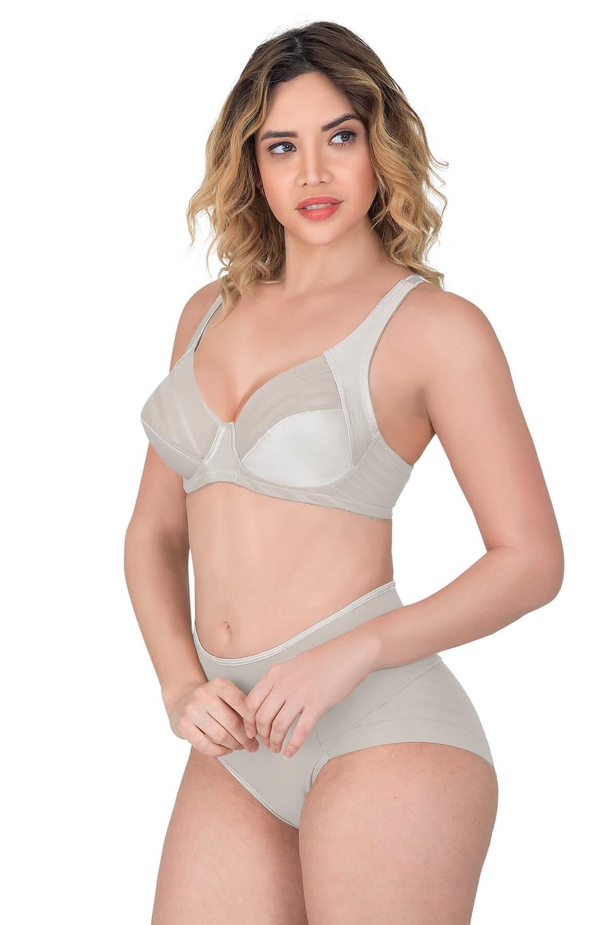 Beruflic EKRU MI Angel 183 B Yan Destekli Toparlayıcı Balenli Sütyen