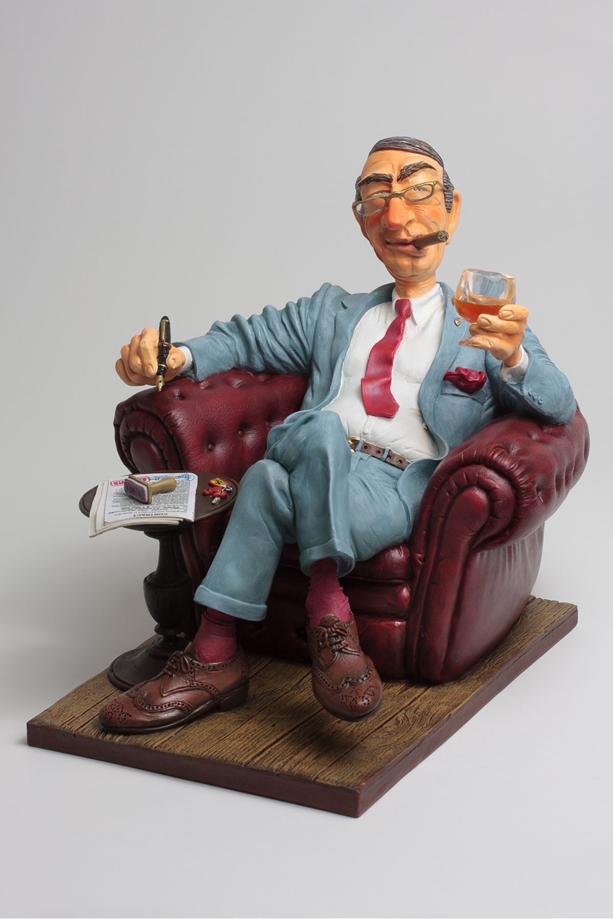 AYDINARTSHOP Forchino The Big Boss – Patron Temalı Mizahi Biblo