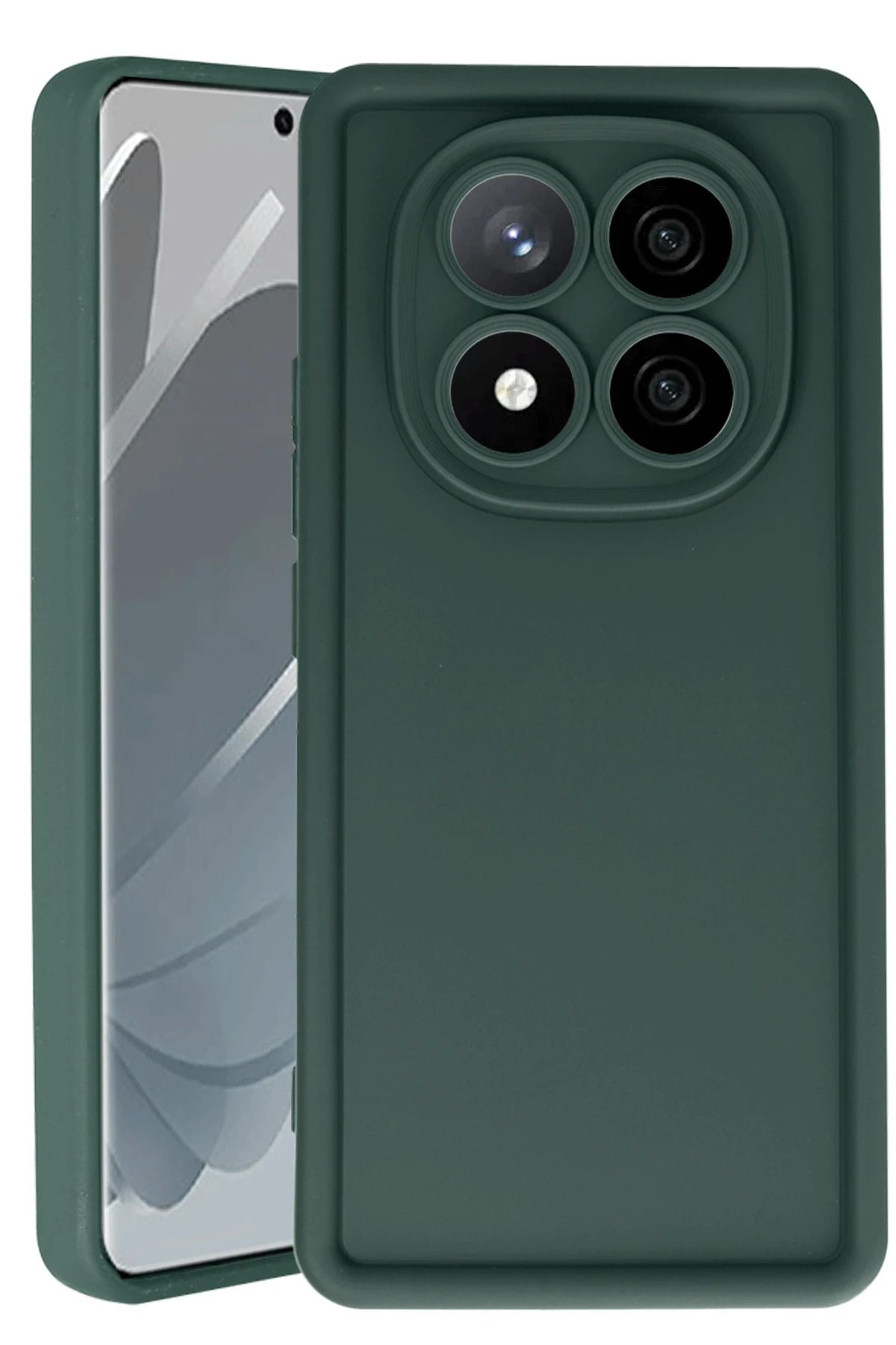 Posso Xiaomi Redmi Note 14 Pro 4G Kılıf Kamera Korumalı Arkası Havuzlu Esnek Silikon Kapak