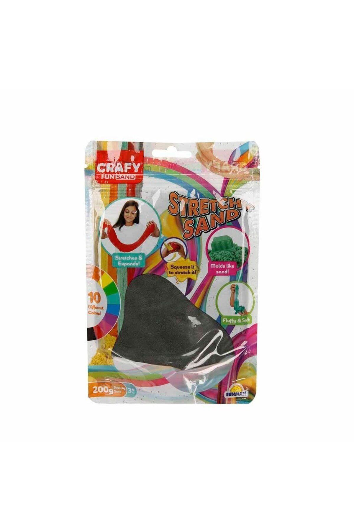 TimeStart 3607 Crafy Streç Oyun Kumu Siyah 200 g