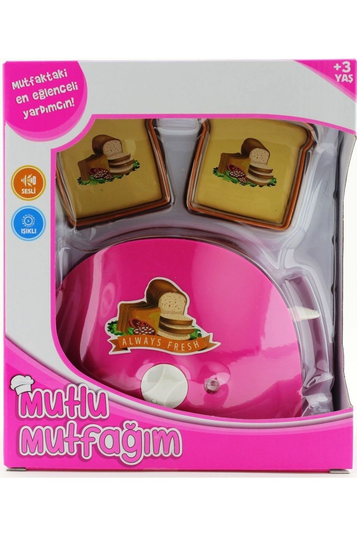 TimeStart Mini Ekmek Kızartma Makinesi Koyu Pembe 1014