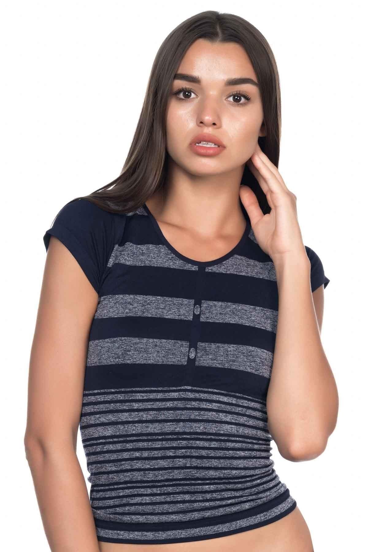 Beruflic LACİVERT MI Angel 5026 Soft Seamless T Shirt