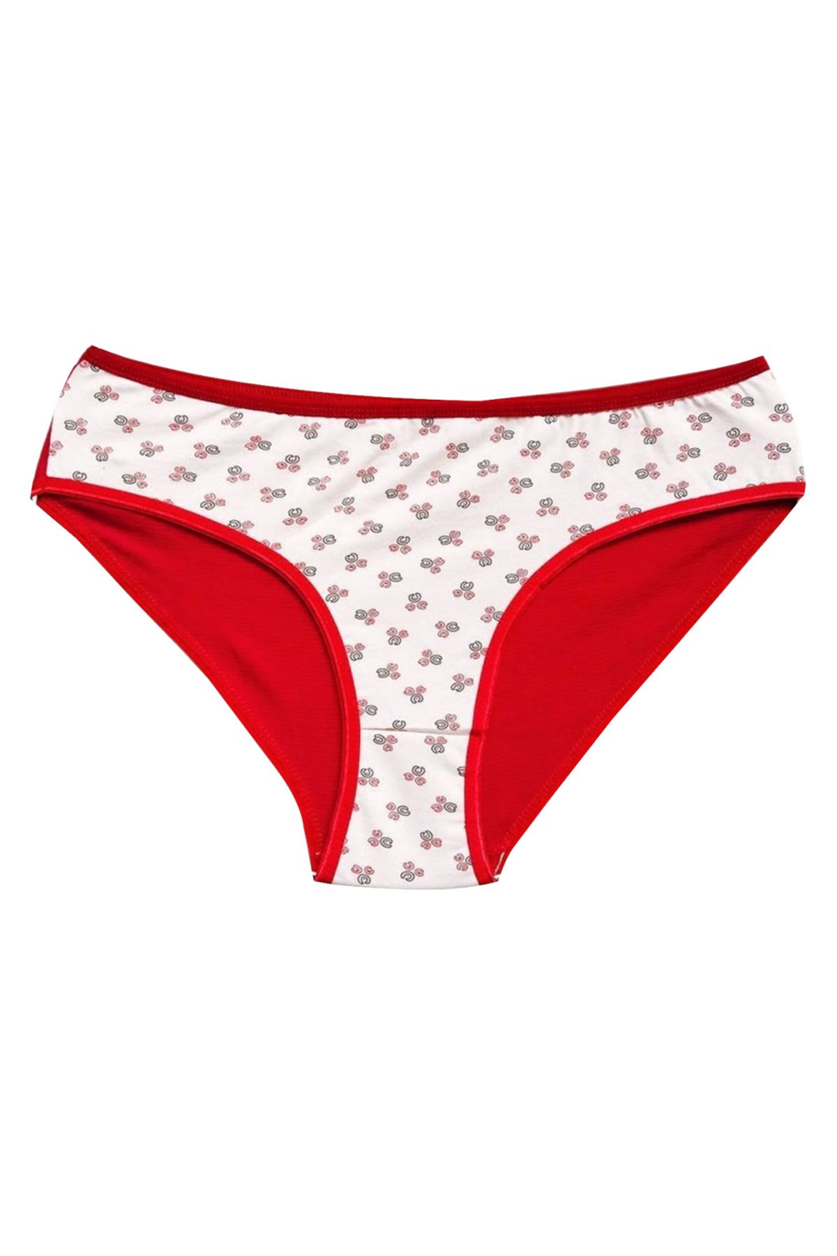 Shop58 Pamuklu Geniş Kenarlı Likralı Desenli Bato Kadın Külot Desen 6