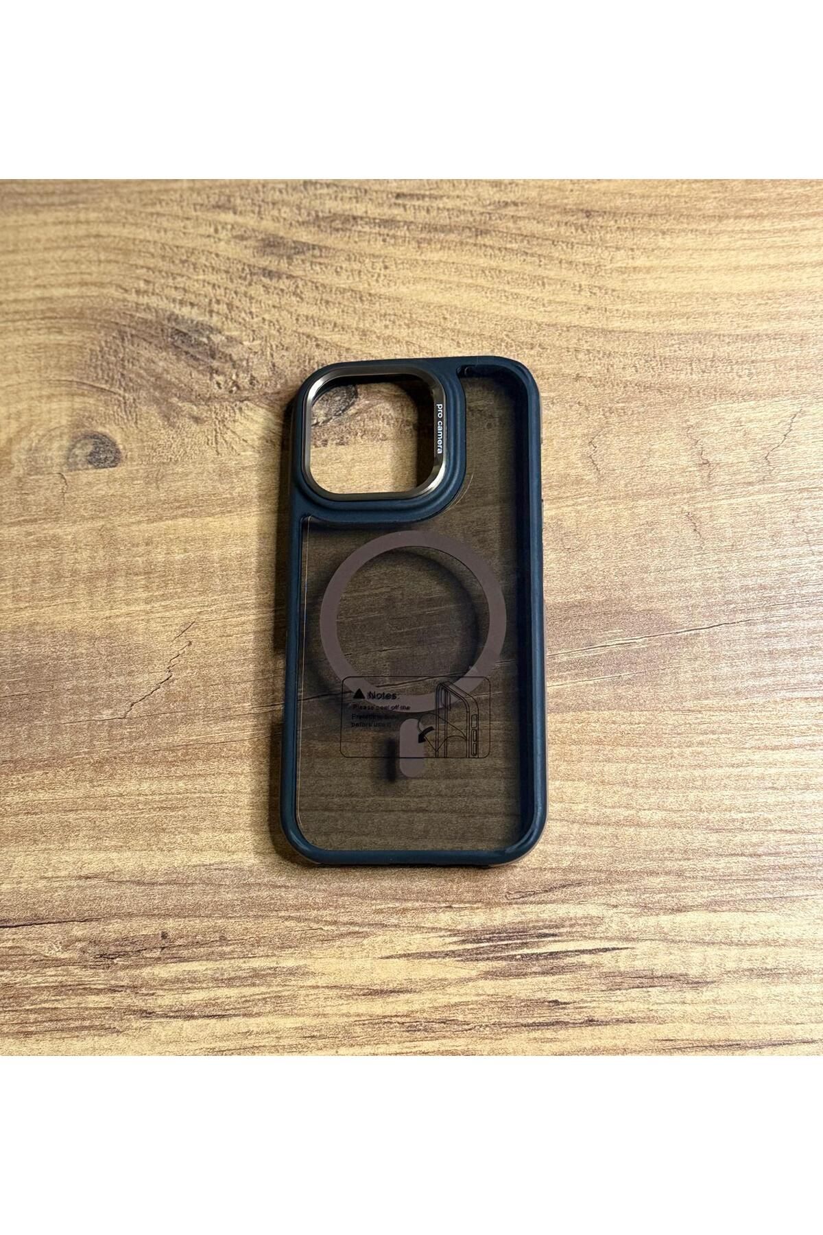 İBL AKSESUAR iPhone 16 Pro Max Uyumlu Sert Mika SARARMAZ Magsafe İnce Fit Kılıf