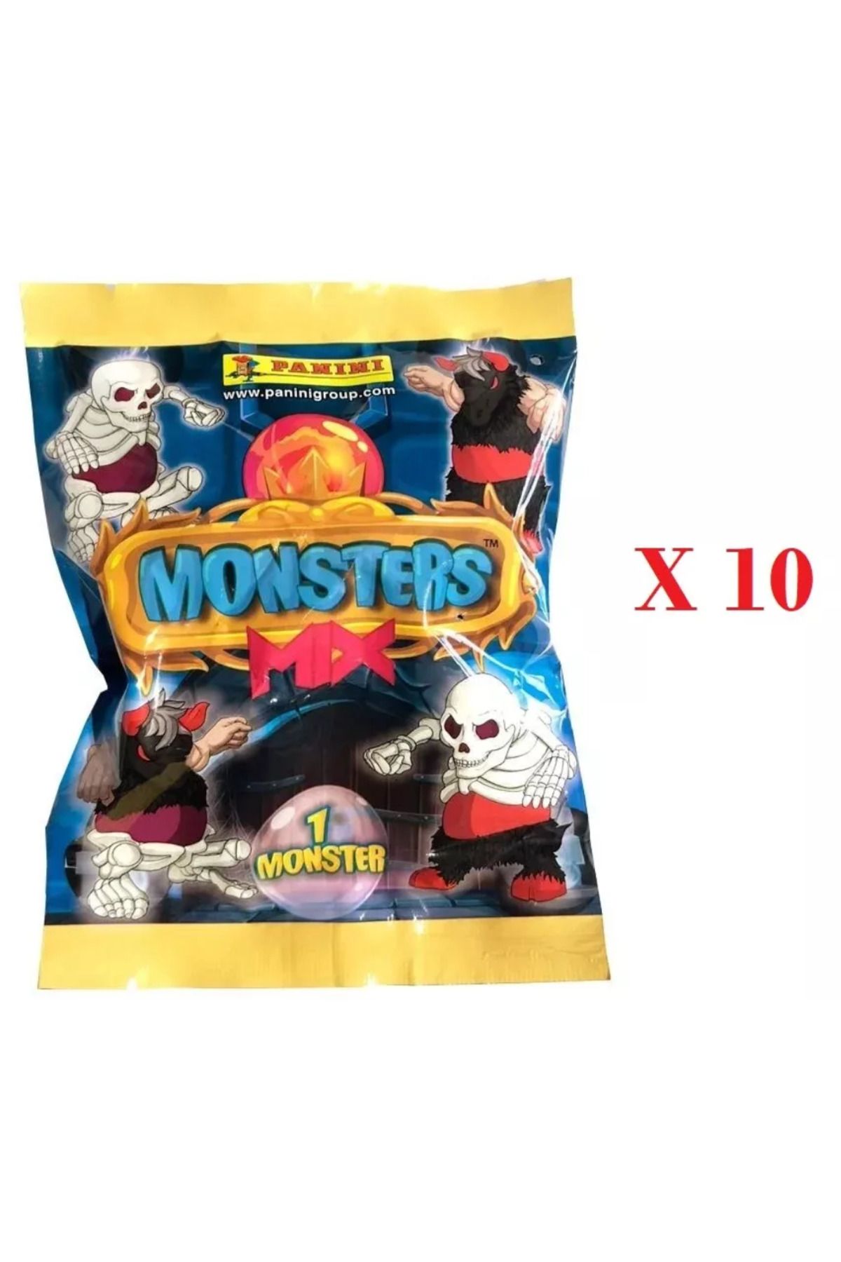 Panini Monsters Mix Lot 10 Sealed Packets 3D Figure Panini