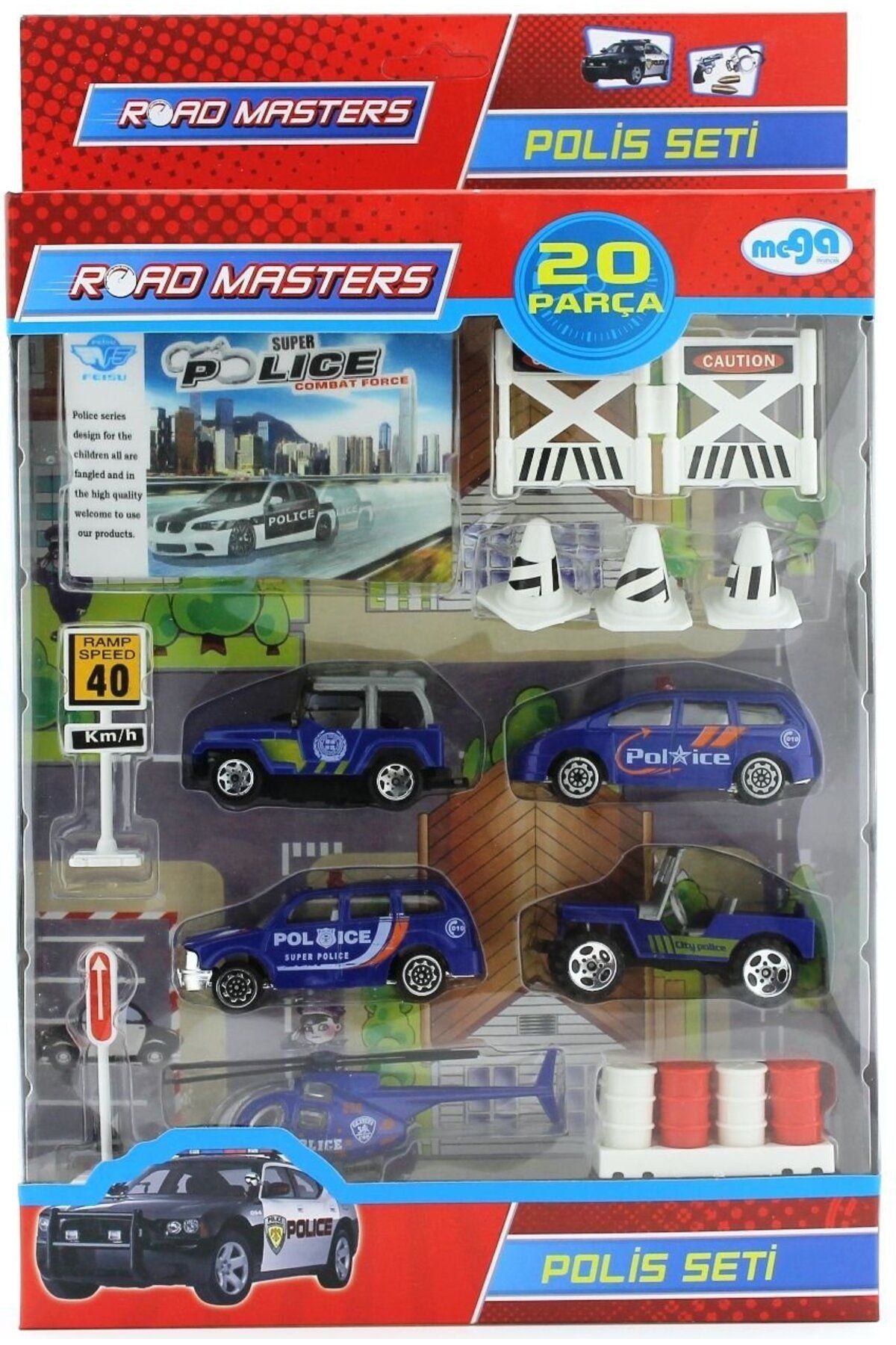 TimeStart Jeepli Helikopterli Polis Seti