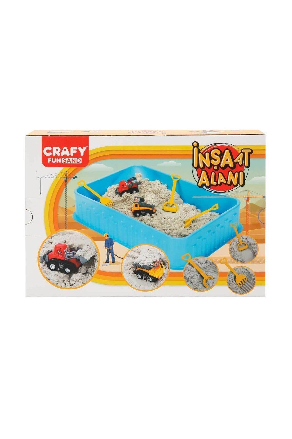 TimeStart 3470 Crafy İnşaat Alanı Oyun Kumu Seti 250 gr 7 Parça