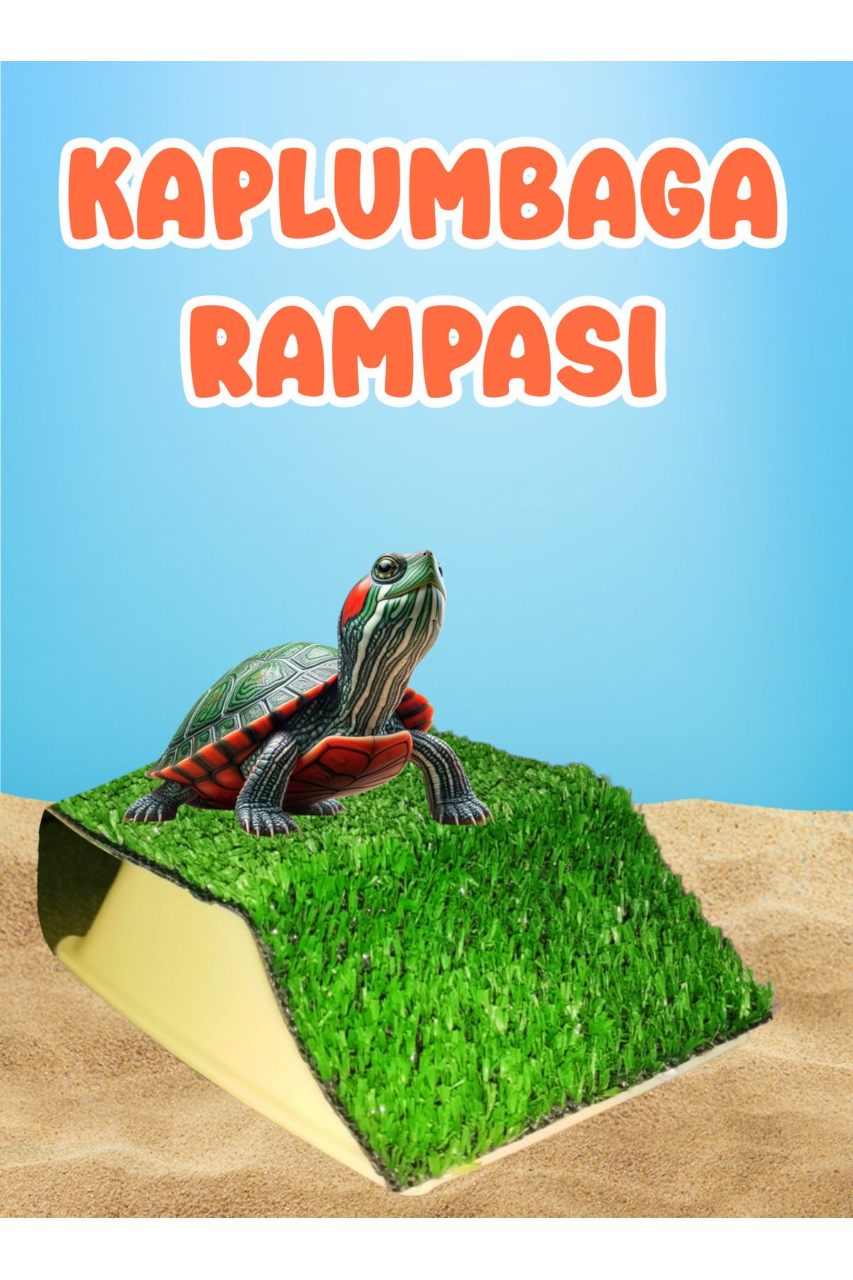 MDİZMİR Kaplumbağa Rampası Zemin Tipi Kaplumbaga Kayası Platformu ( Renk Belirtiniz )