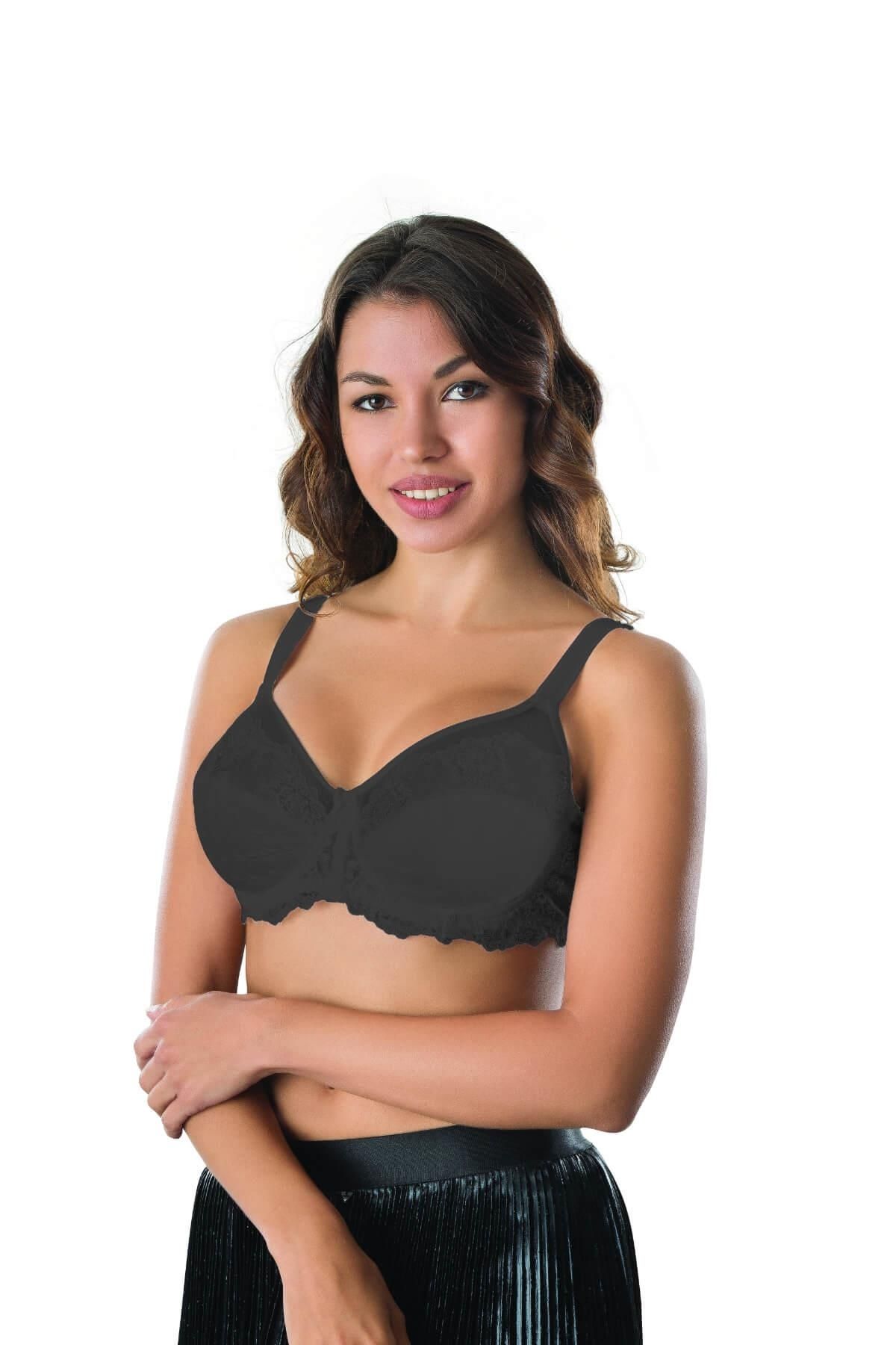 Beruflic SİYAH MI Angel 170 B Balenli Brode Toparlayıcı Sütyen