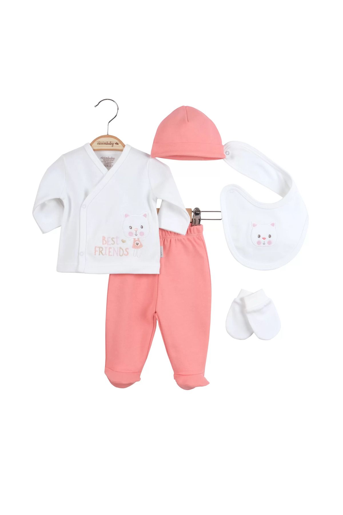 Shop58 Ciccim Baby Best Friedens 5'li Zıbın Set 4765 Yavru Ağzı
