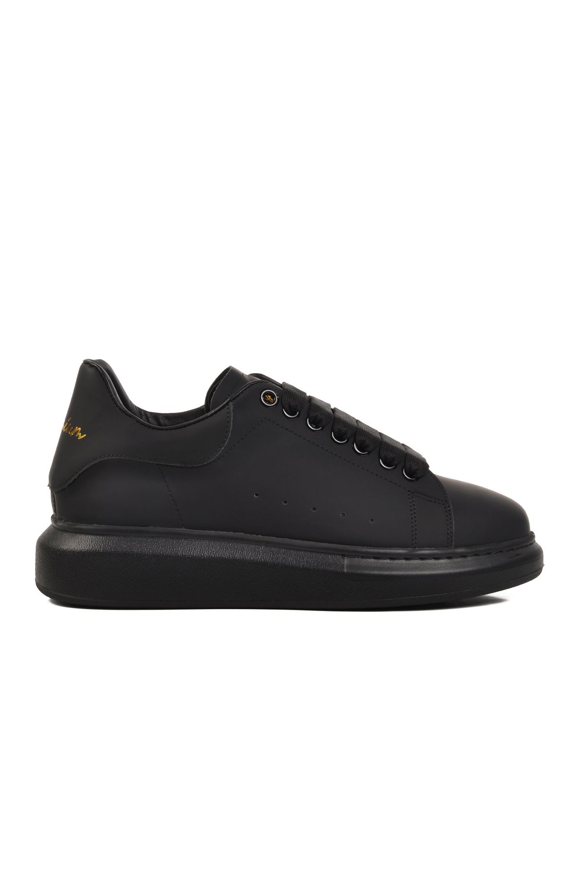 Aspor Siyah Hakiki Deri Erkek Sneaker Premium