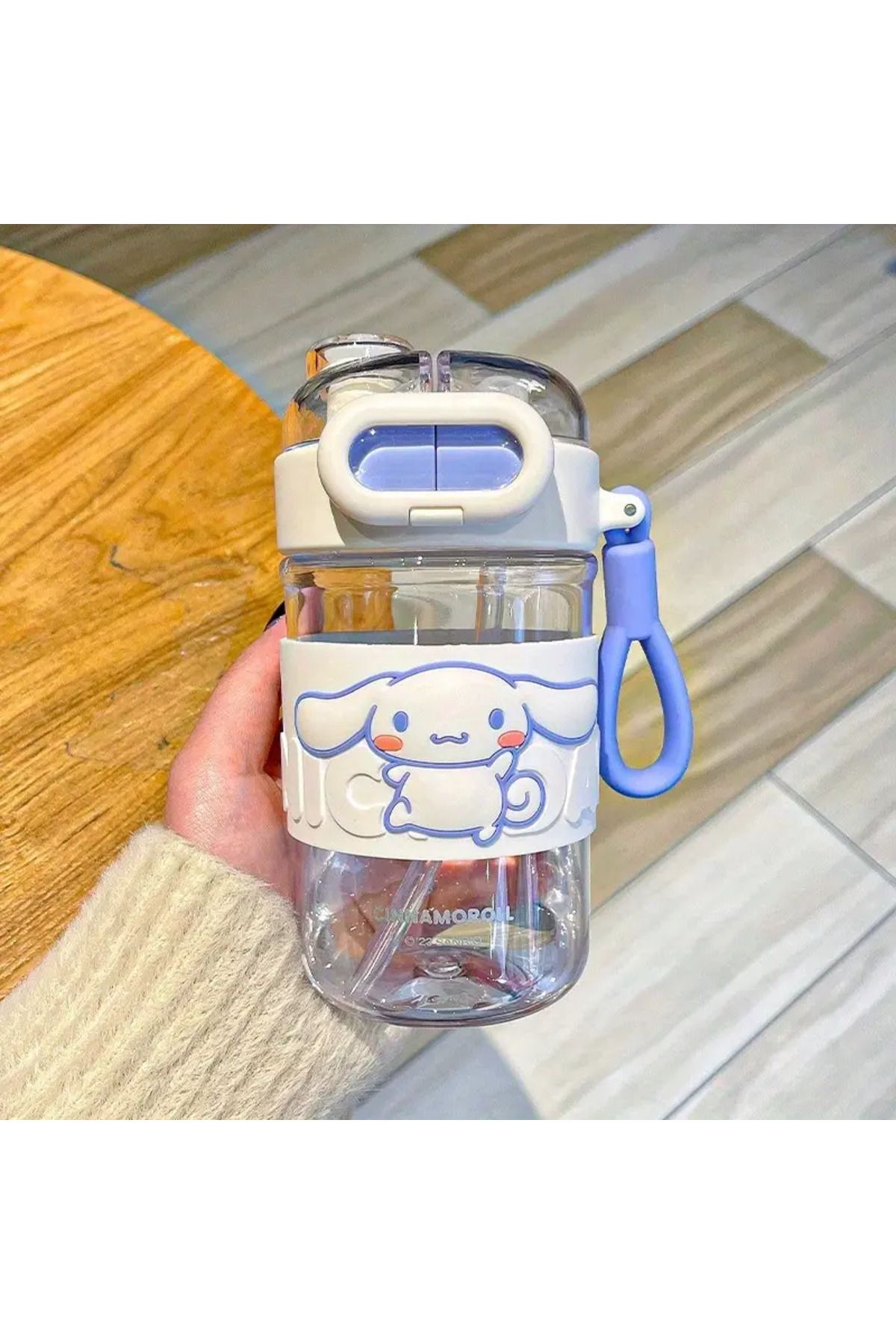 ada çanta kırtasiye Cinnamaroll figürlü Çocuk Suluk Matara 580ml iki Bölmeli Kapak Plastik Ad1488