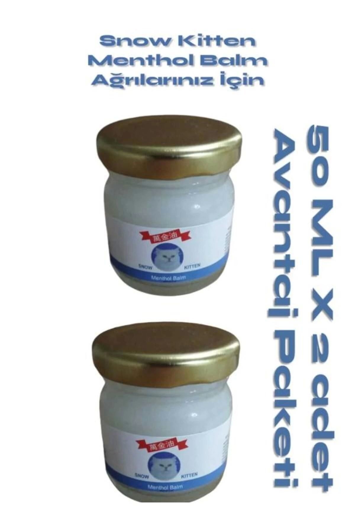 costurera Snow Kitten Tüm Vücut Sızıları Için Menthol Aromalı Bakım Kremi 50 ml 2 Adet