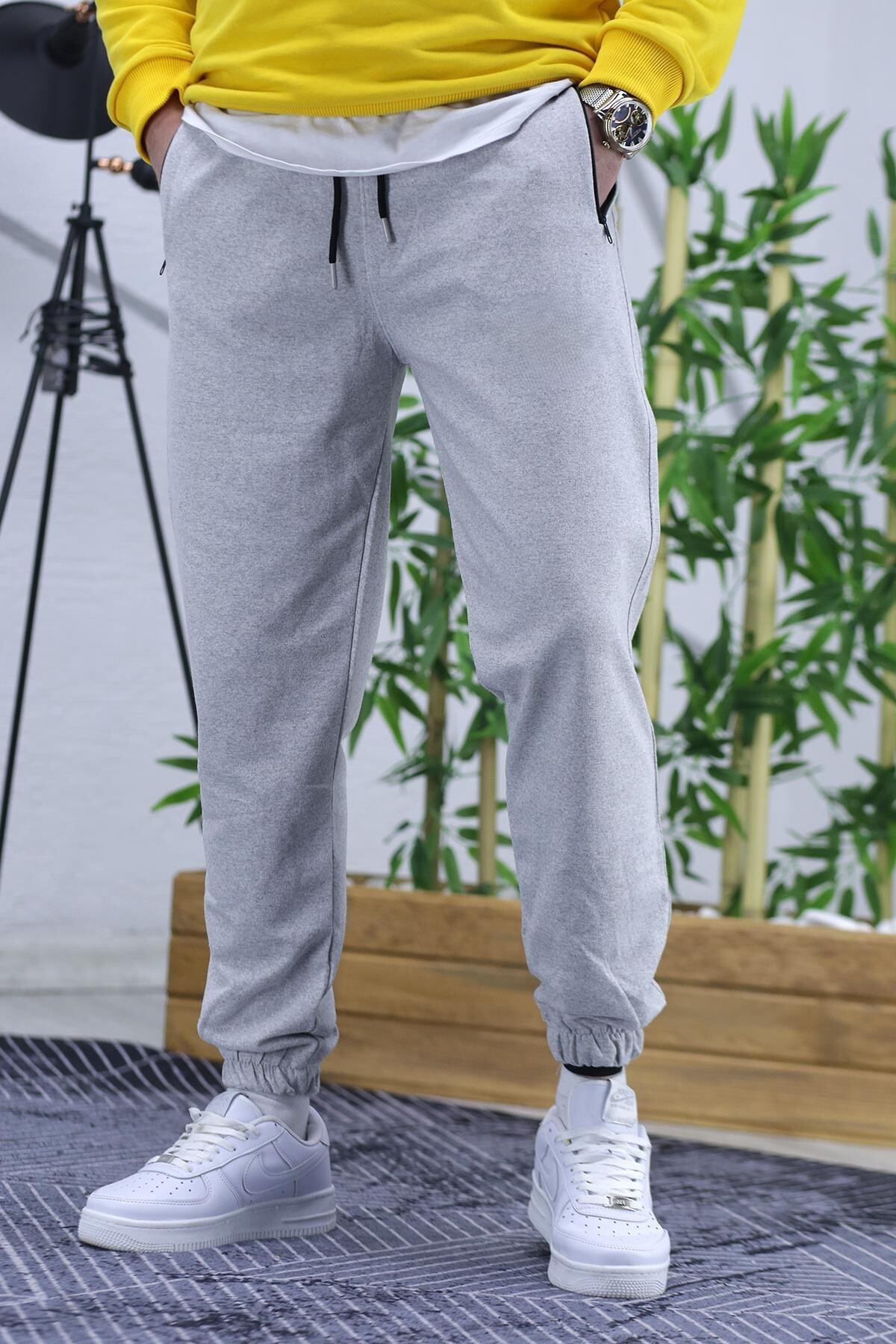 FUNSTYLE Unisex Rahat Kesim Yazlık İnce Eşofman Alt 2 Li Paket görsel 2
