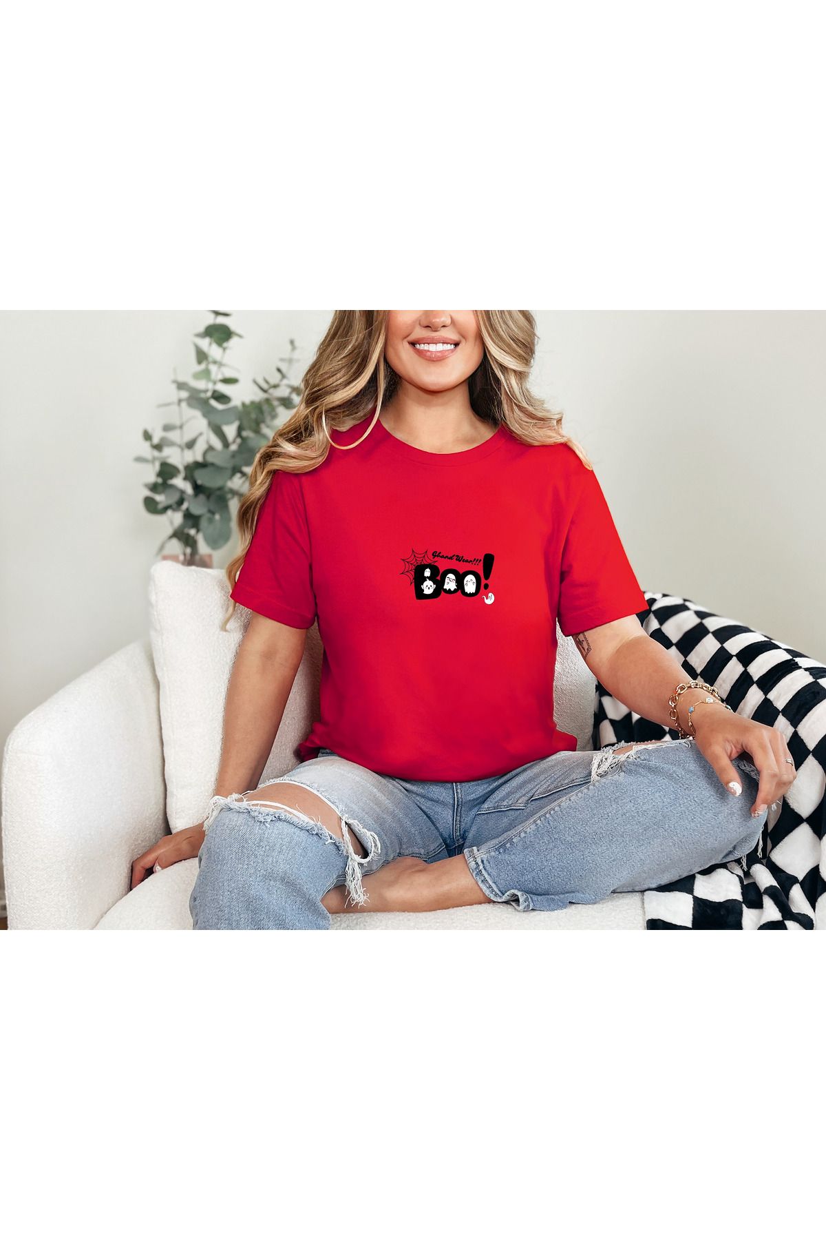 GHAND BOO Ghand wear Baskılı Unısex Normal Kalıp T-Shirt