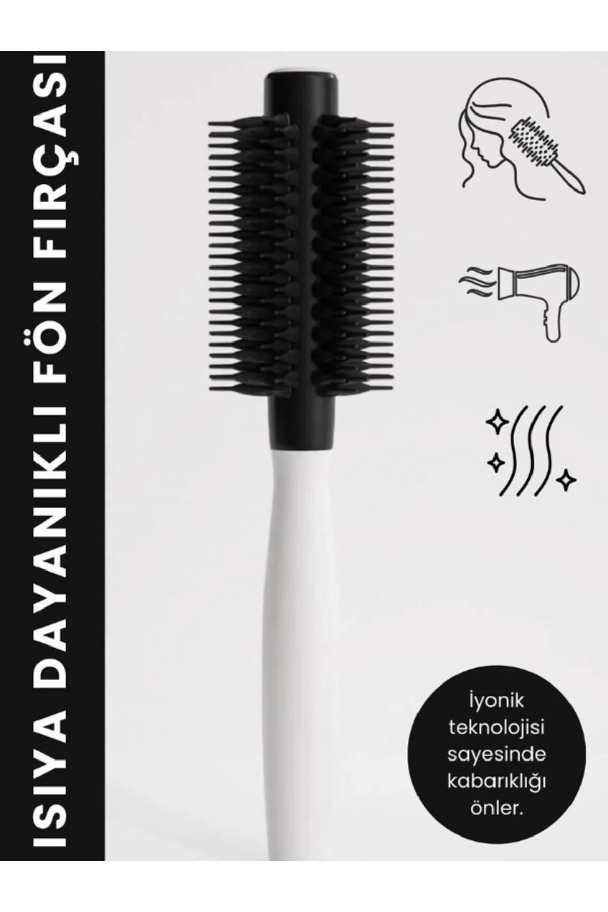 AcarlarTicaret Heat Resistant Blow Dry Brush Isıya Dayanıklı Yeni Nesil Fön Fırçası