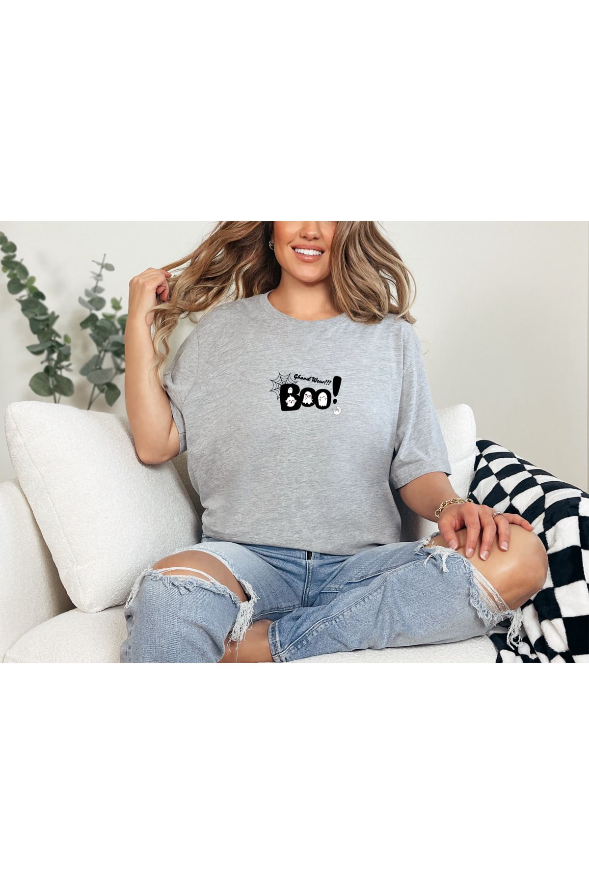 GHAND BOO Ghand wear Baskılı Unısex Normal Kalıp T-Shirt