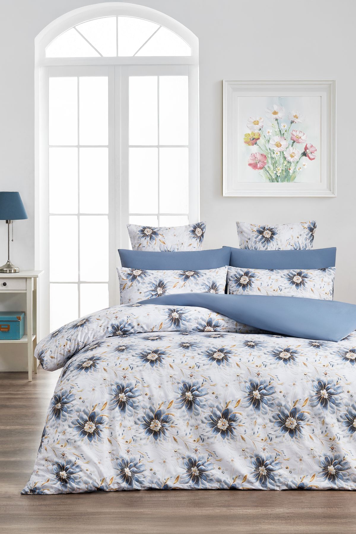 Sheri Home 3D Bahar Çift Kişilik 1 Adet Nevresim (YORGAN KILIFI)200 Cm X 220 CmFlowersbejmalzeme: %100 Pamuk.