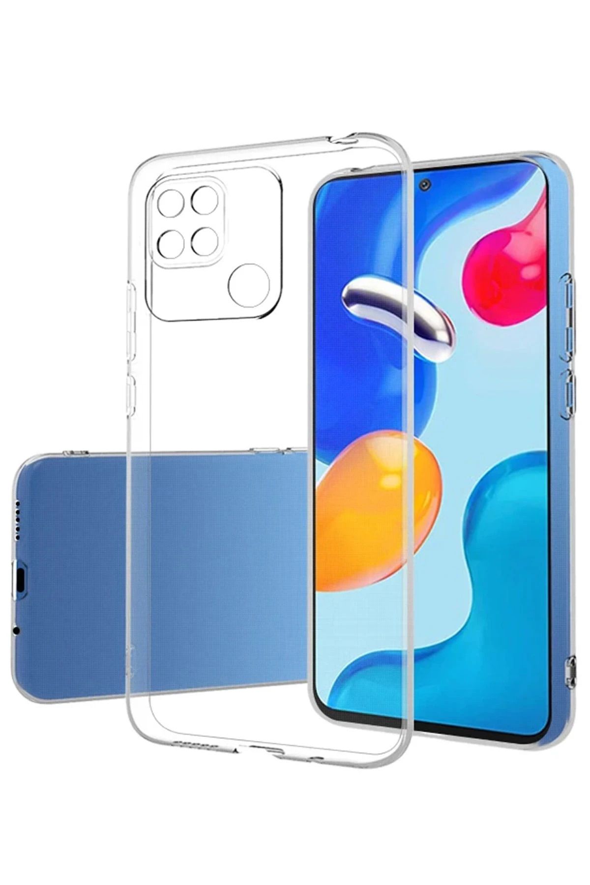 NewFace Xiaomi Redmi 10C Kılıf Lüx Şeffaf Silikon FLKRY