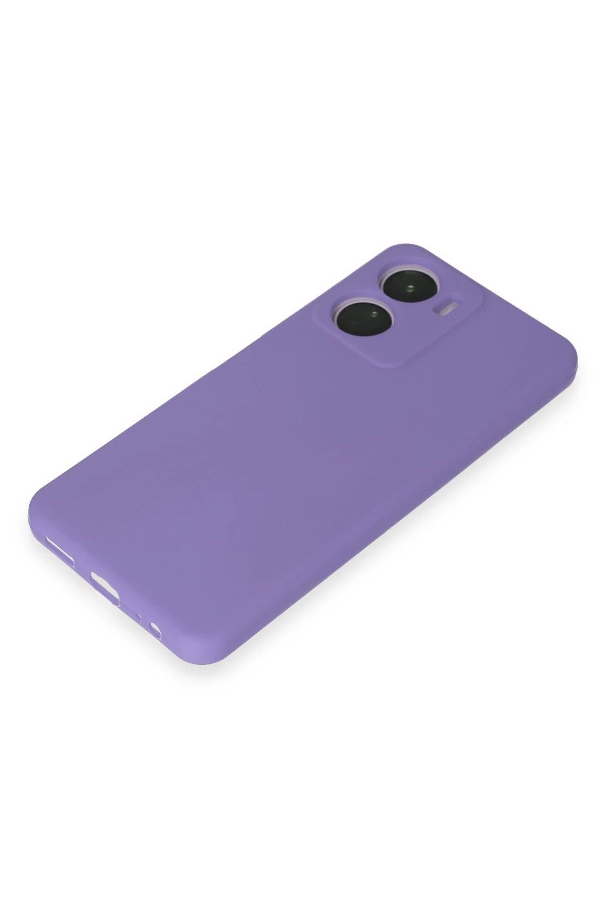 NewFace Vivo Y16 Kılıf First Silikon - Lila SVLRS