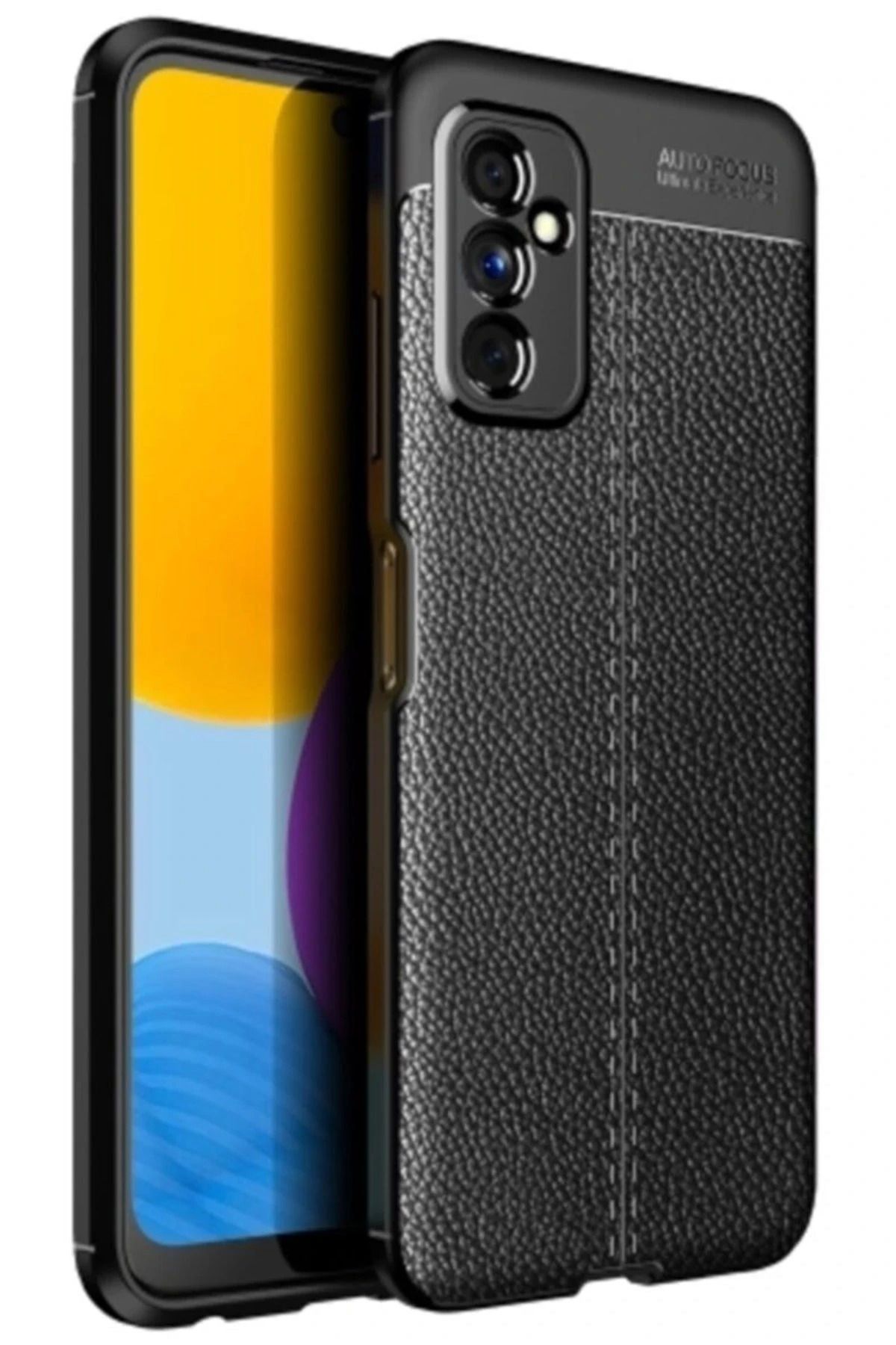 NewFace Samsung Galaxy M52 5G Kılıf Auto Focus Kapak - Siyah WLZOR