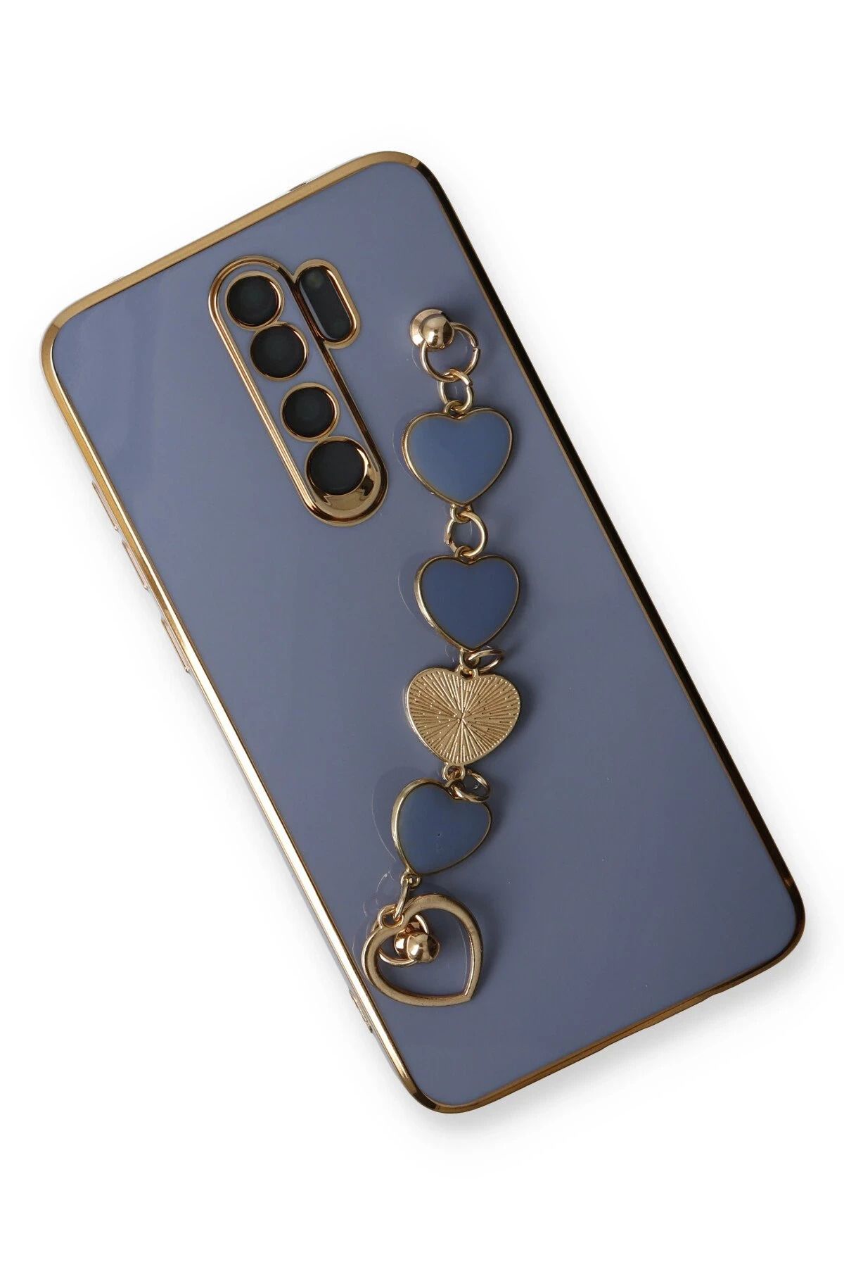 NewFace Xiaomi Redmi Note 8 Pro Uyumlu  Kılıf Esila Silikon - Gri