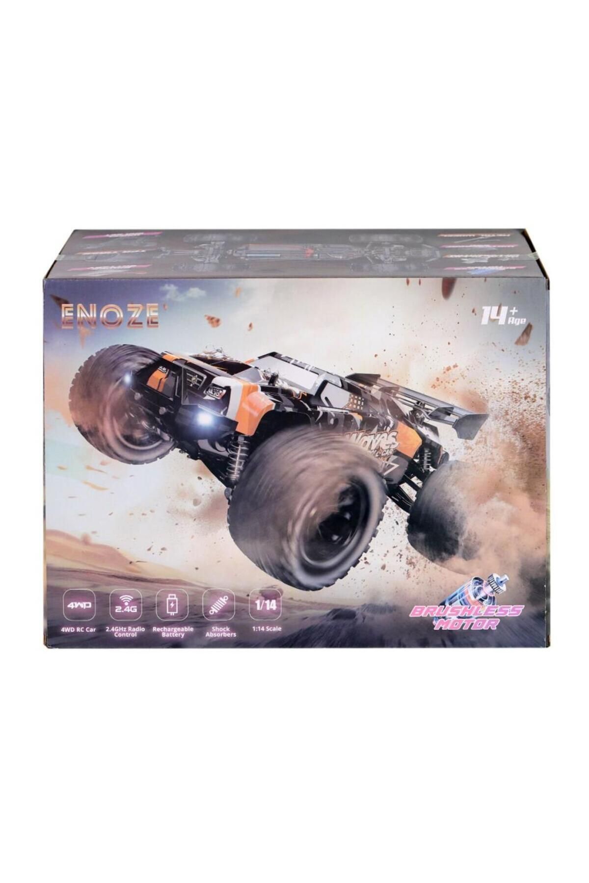 MR RZN STORE 001E Kumandalı 4x4 Fırçası Motor 1:14 Gaser Arazi Aracı -Gepettoys