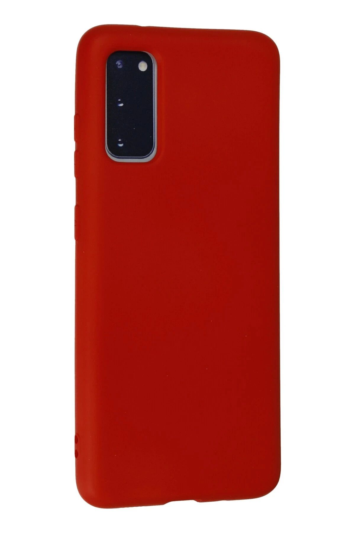 NewFace Galaxy S20 Uyumlu  Kılıf Nano içi Kadife Silikon - Kırmızı SVLRS