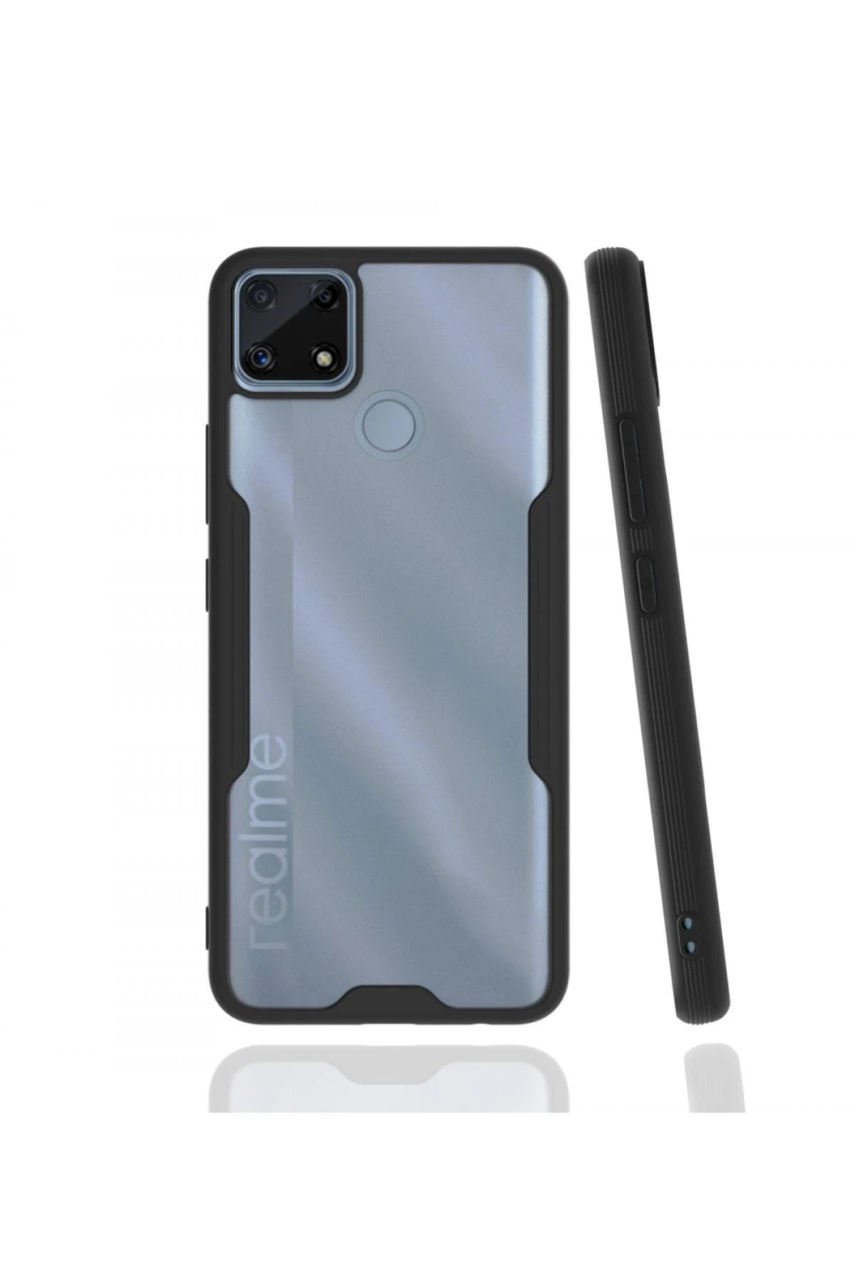 NewFace Realme C25 Kılıf Platin Silikon - Siyah SVLRS