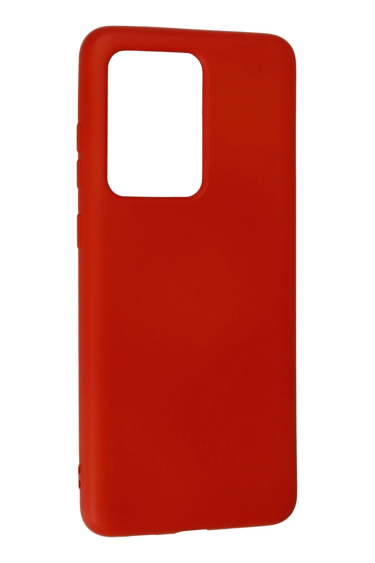 NewFace Galaxy S20 Ultra Uyumlu Kılıf Nano içi Kadife Silikon - Kırmızı SVLRS