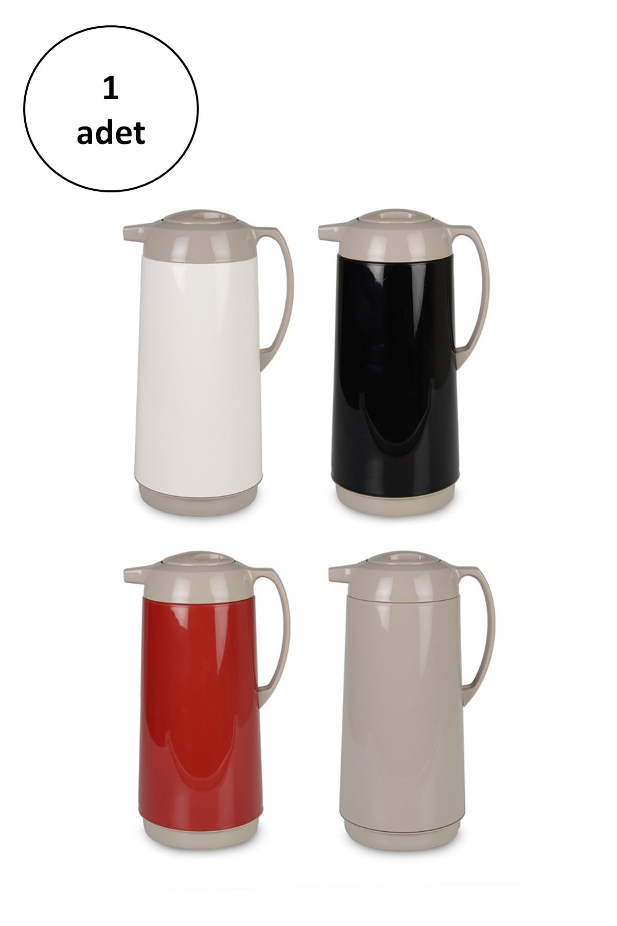 Shop58 Plastik Karışık Renkli 1.6Lt Termos 1 Adet-Royaleks-CRM6007