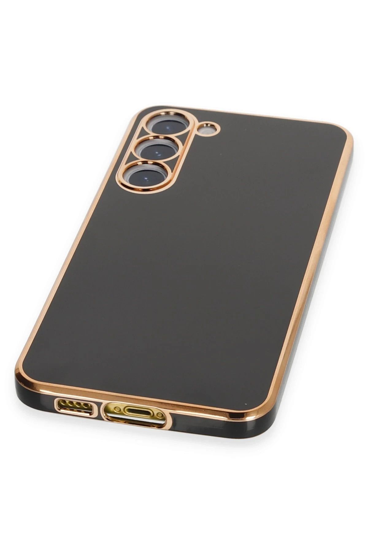 NewFace Samsung Galaxy S23 Plus Kılıf Volet Silikon - Siyah SVLRS