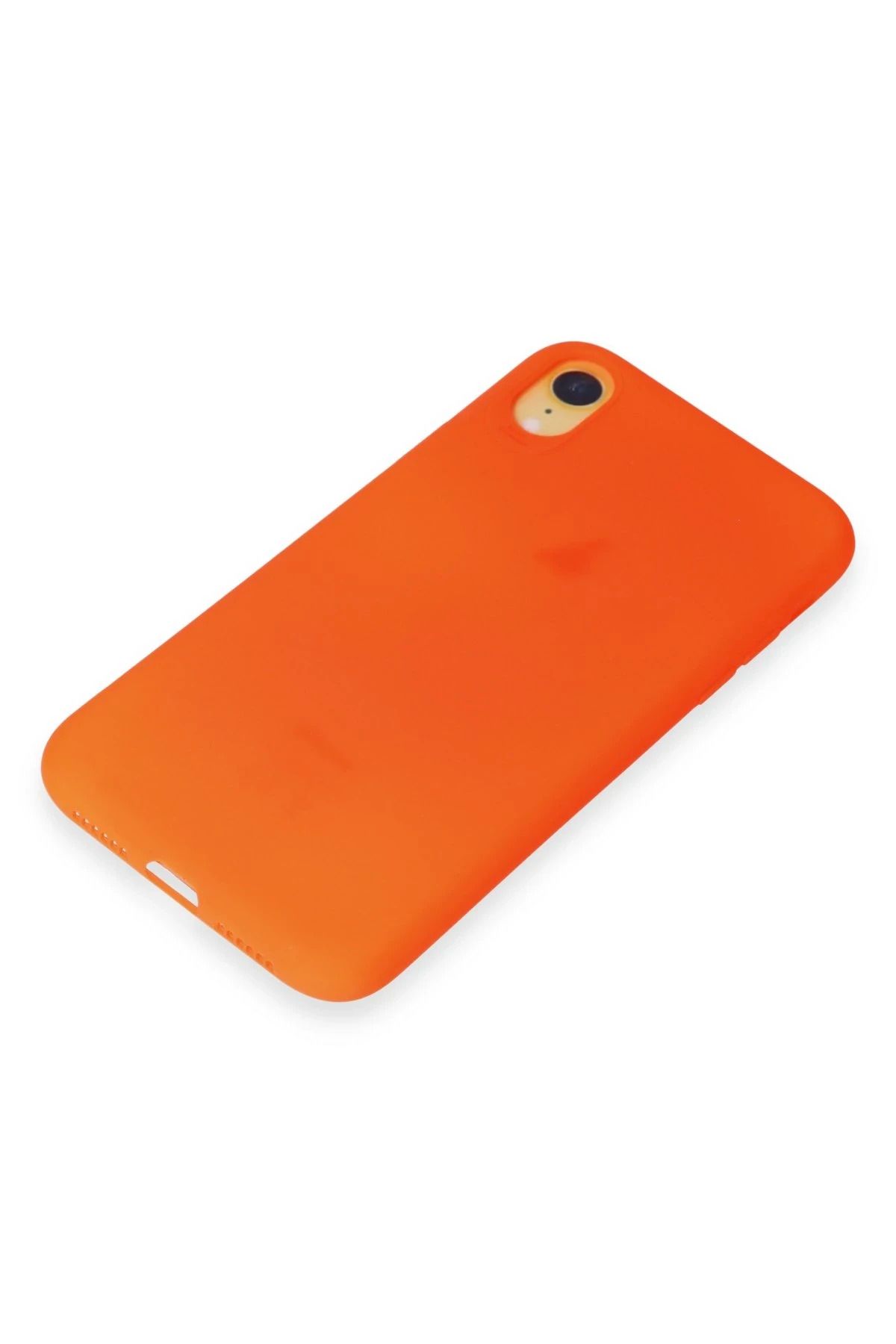 NewFace iPhone XR Kılıf First Silikon - Parlak Turuncu SVLRS