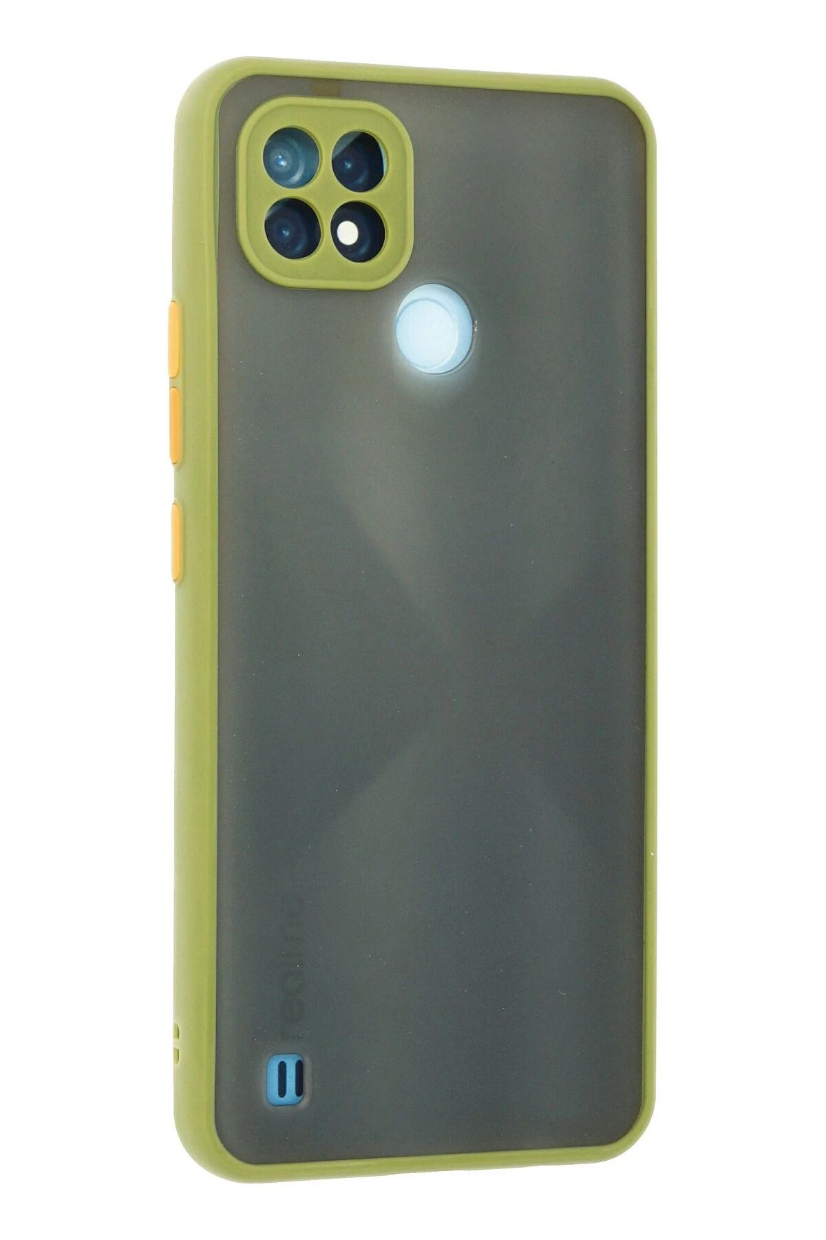 NewFace Realme C21 Kılıf Montreal Silikon Kapak - Açık Yeşil SVLRS