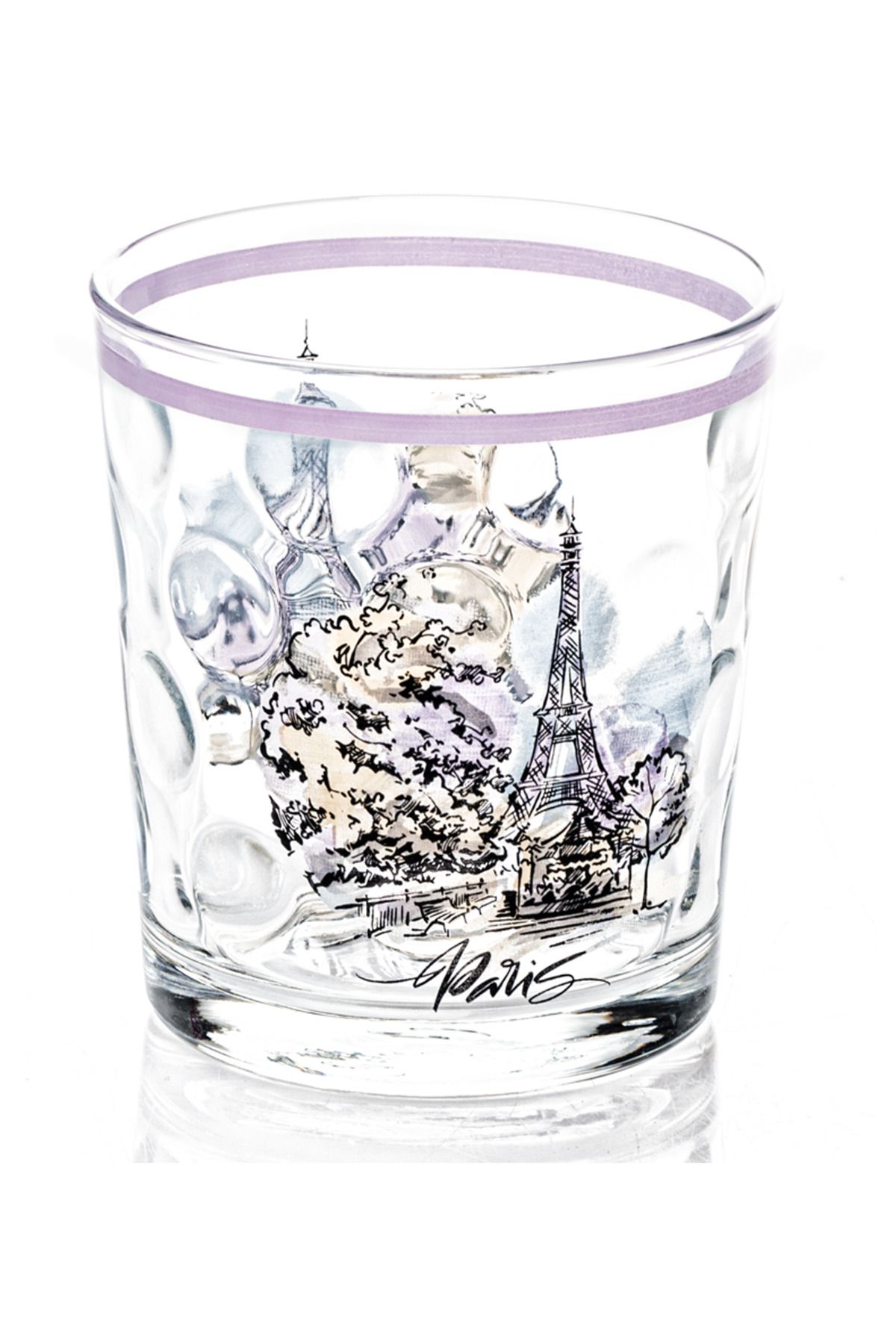 Shop58 Meşrubat Bardağı Paris Desenli 1 Adet Royaleks-SGM08603