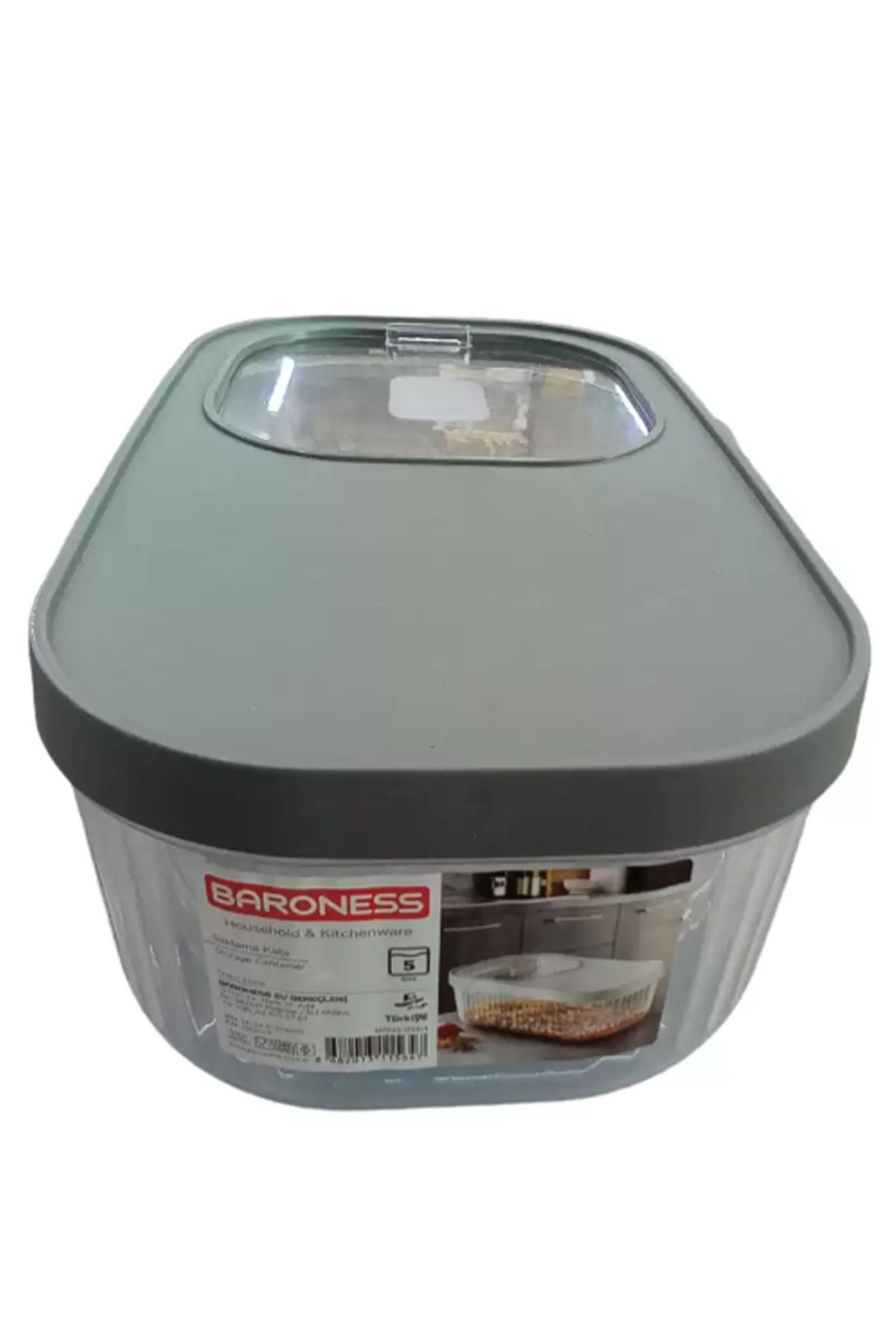 Shop58 Multi Box Kapaklı Saklama Kabı 5 Lt Royaleks-11564