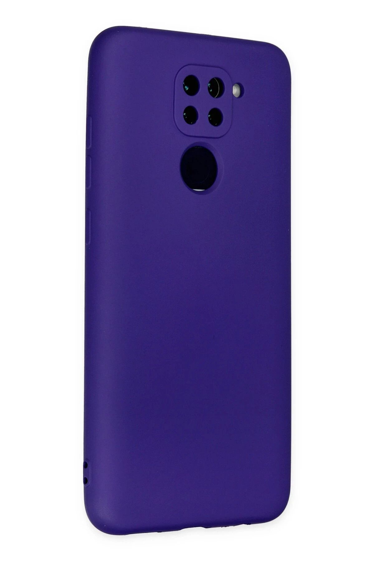 NewFace Xiaomi Redmi Note 9 Uyumlu  Kılıf Nano içi Kadife Silikon - Mor SVLRS