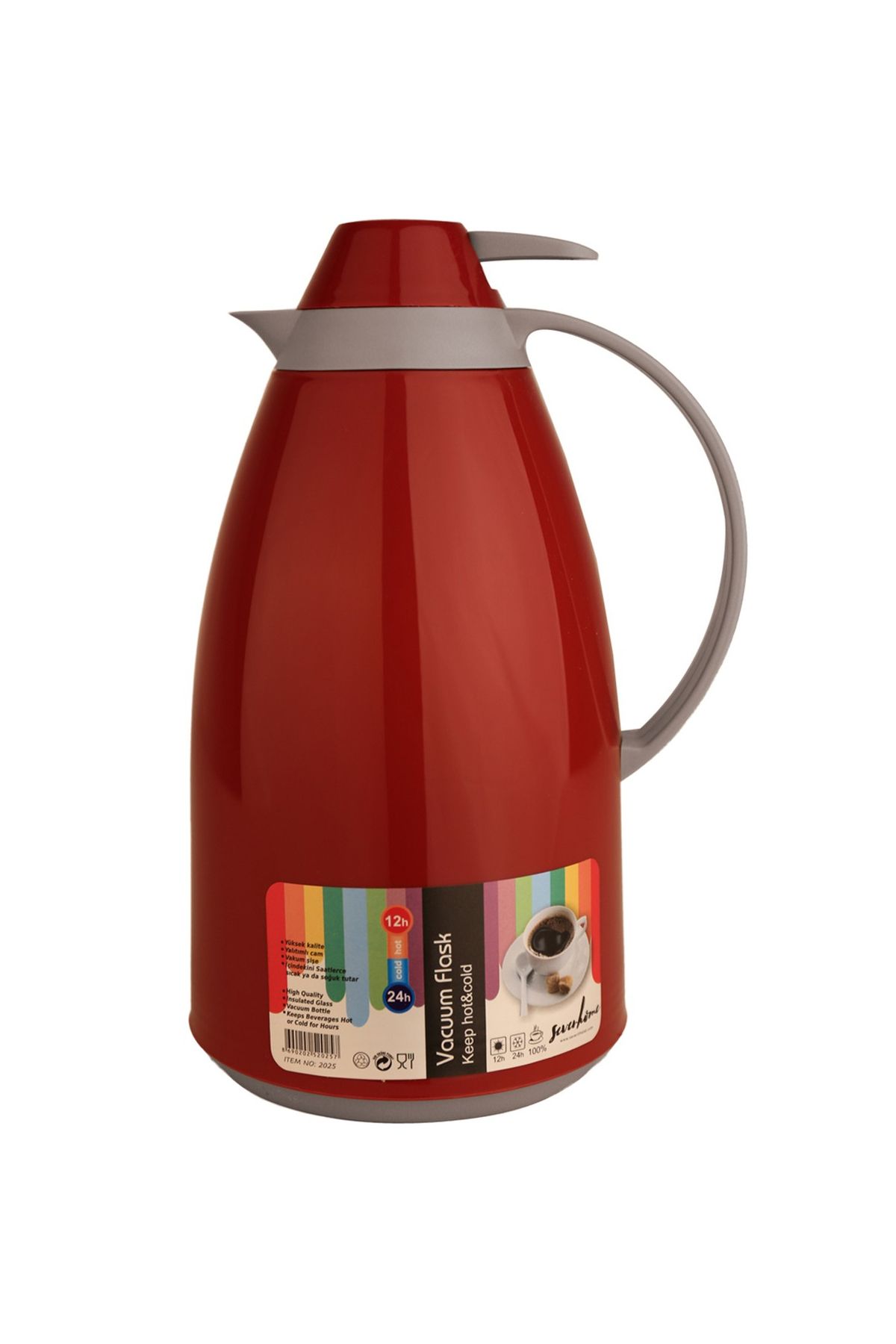 Shop58 Plastik Cam Yalıtımlı Çay Termosu 1 Litre