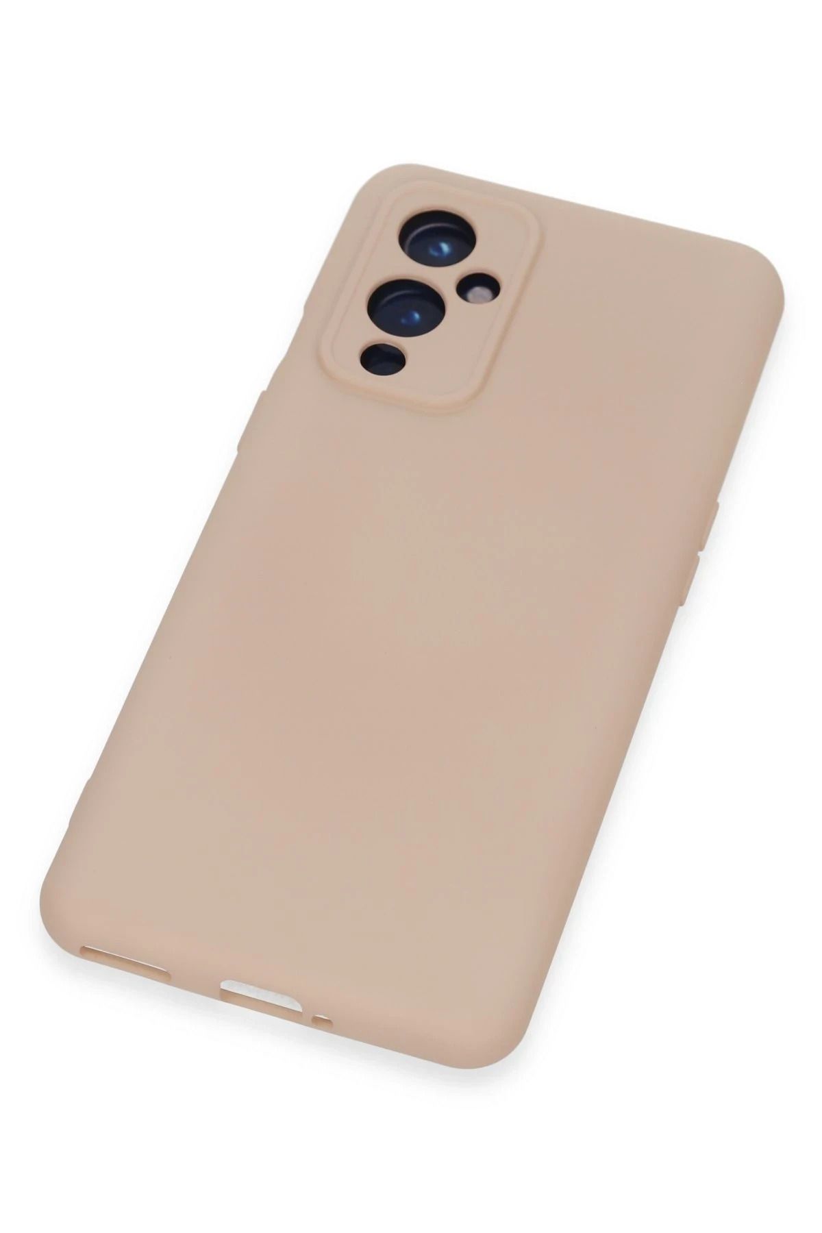 NewFace One Plus 9 uyumlu Kılıf Nano içi Kadife Silikon - Pudra SVLRS
