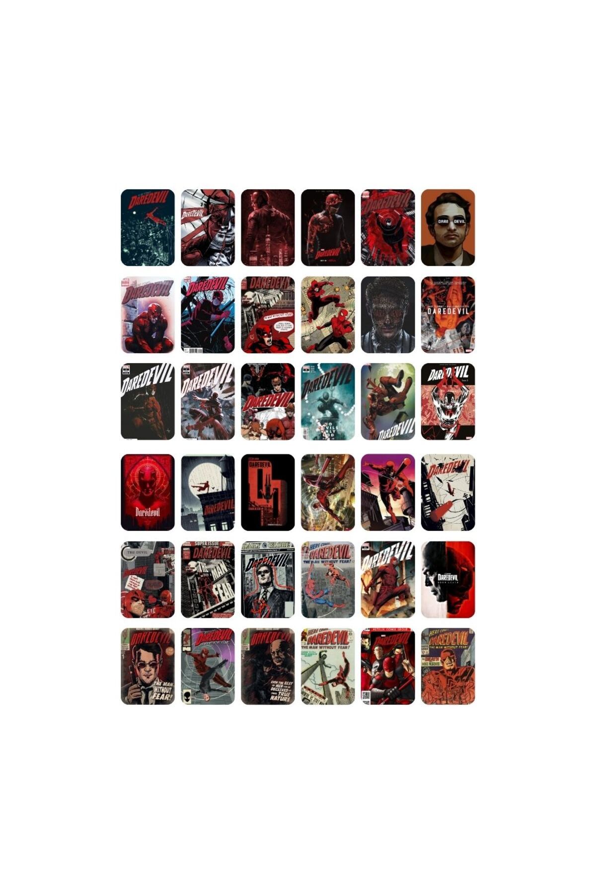 Ororabutik 36 Adet Daredevil Kapak Sticker Seti - Etiket Seti Sketchbook