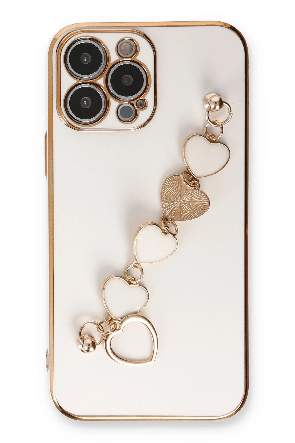 NewFace iPhone 14 Pro Max Kılıf Esila Silikon - Beyaz SVLRS