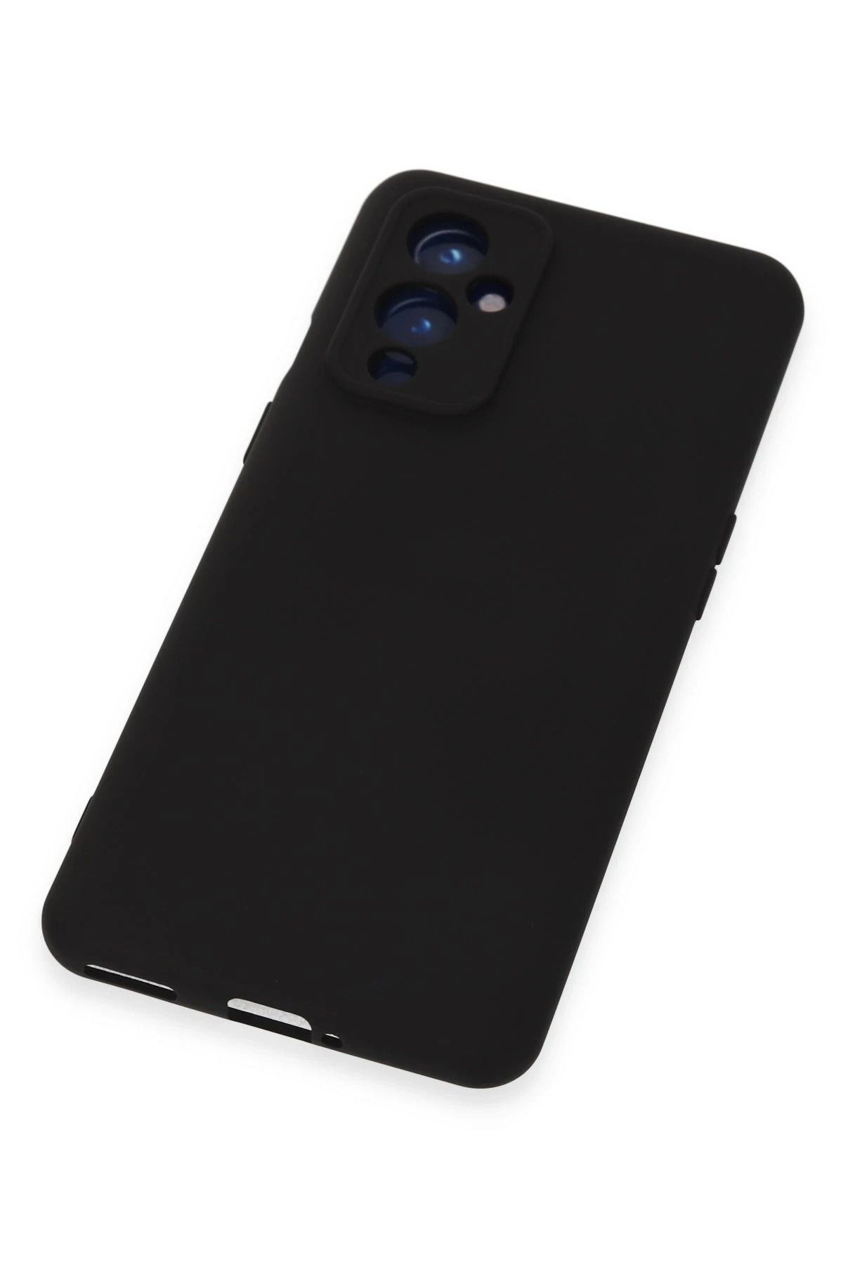 NewFace One Plus 9 uyumlu Kılıf Nano içi Kadife Silikon - Siyah SVLRS