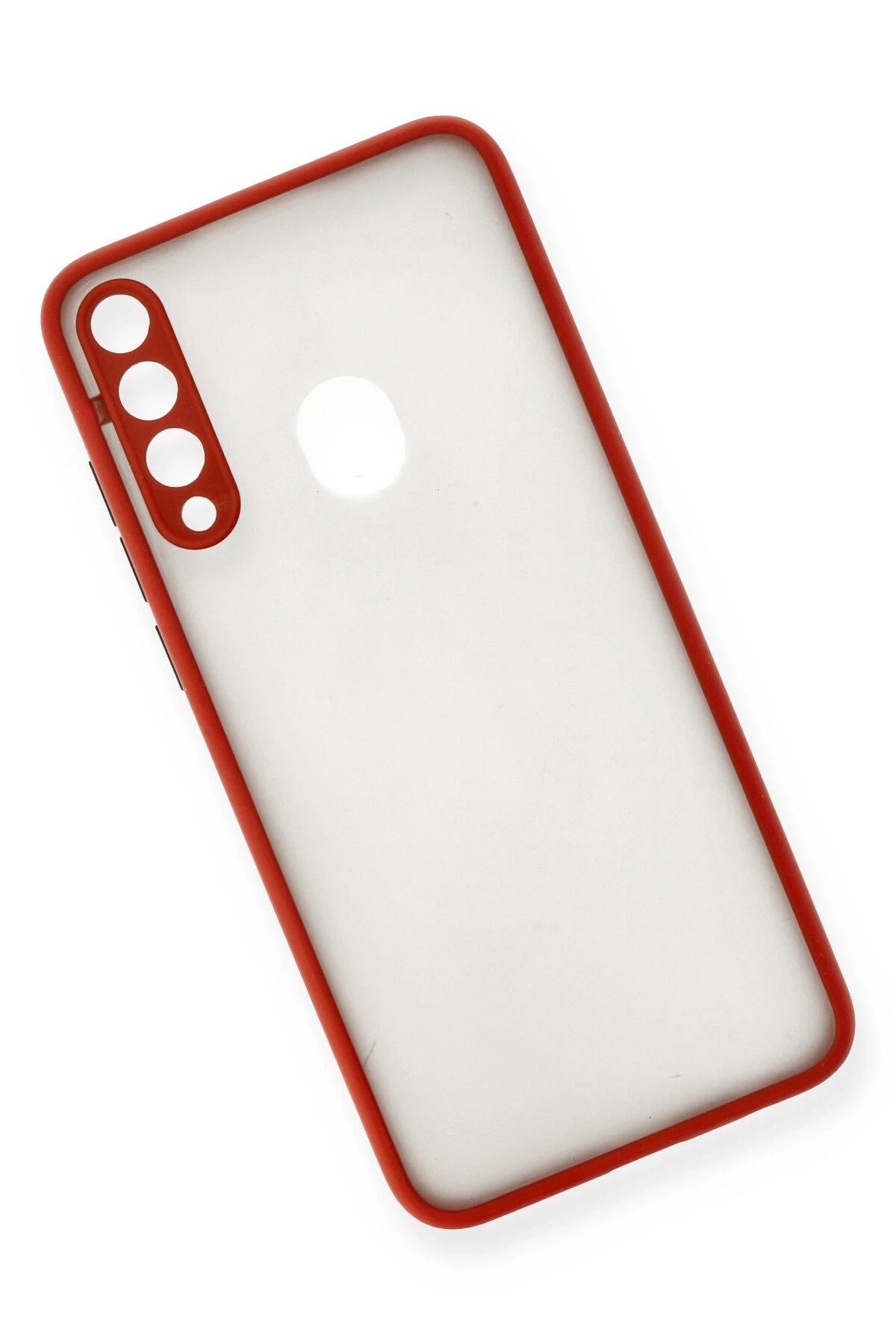 NewFace Huawei Y6P Kılıf Montreal Silikon Kapak - Kırmızı SVLRS