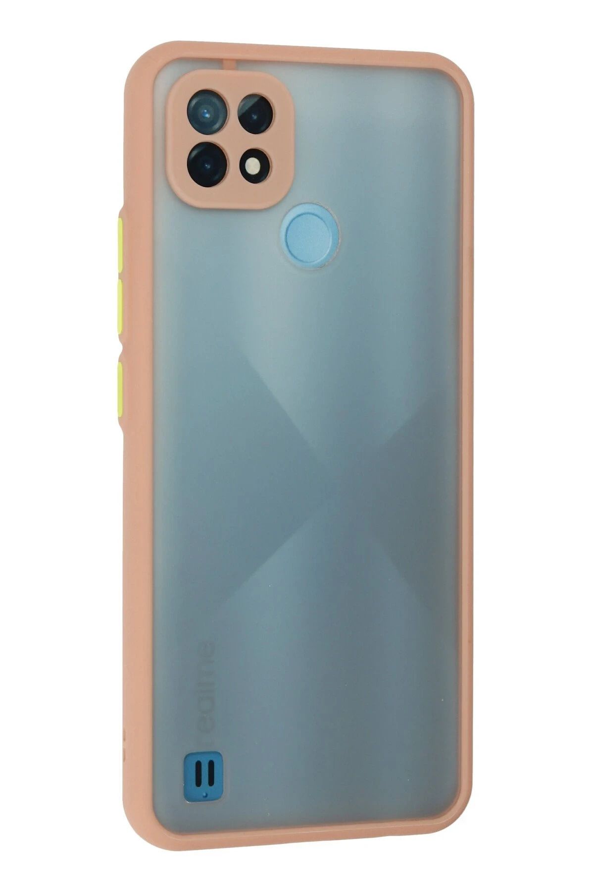 NewFace Realme C21 Kılıf Montreal Silikon Kapak - Pembe SVLRS