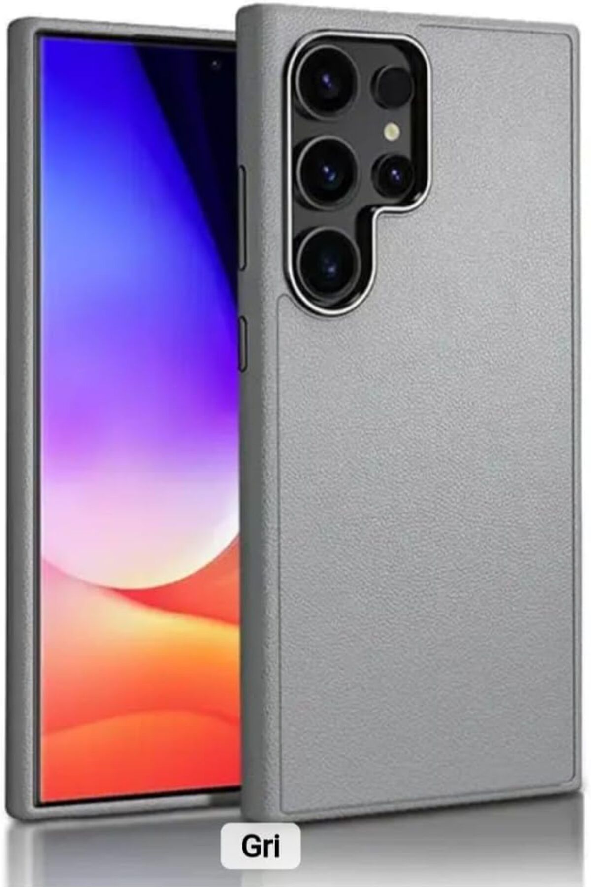 ÇAĞUR çağur Galaxy S25 ULTRA ile Uyumlu PU DERİ Kılıf İçi Kadife Metal çerçeve Darbeye Karşı Ko