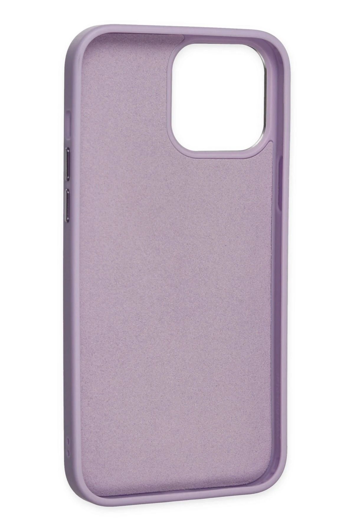 NewFace iPhone 13 Pro Max Kılıf Asya Deri Silikon - Lila SVLRS