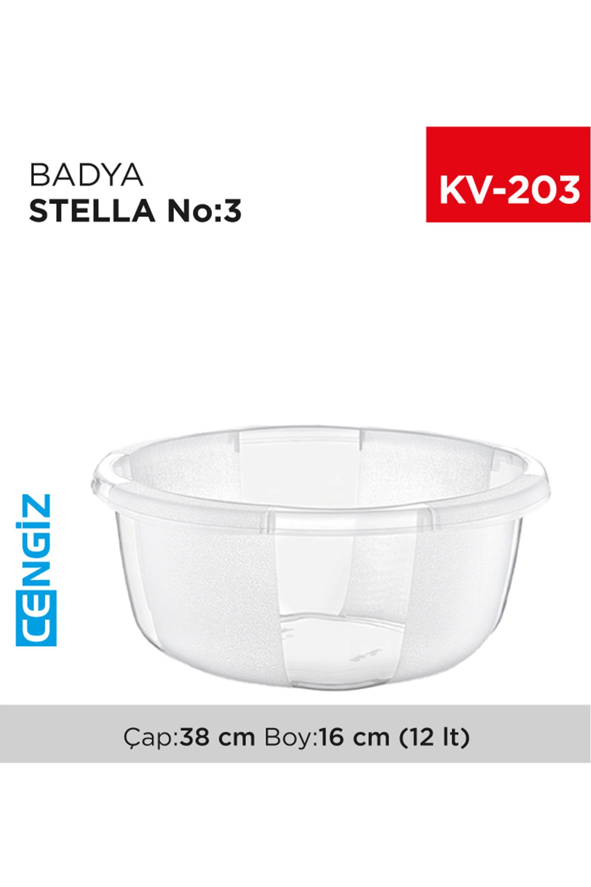Shop58 Yuvarlak Şeffaf Badya 1 Adet 3 No Royaleks-E175