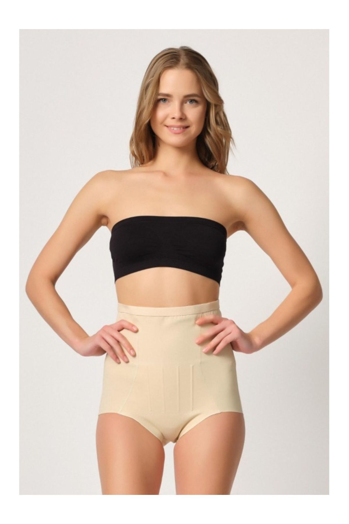 kapsulavm TEN MI Emay 2931 Karın Balen Destekli Slip Lazer Korse