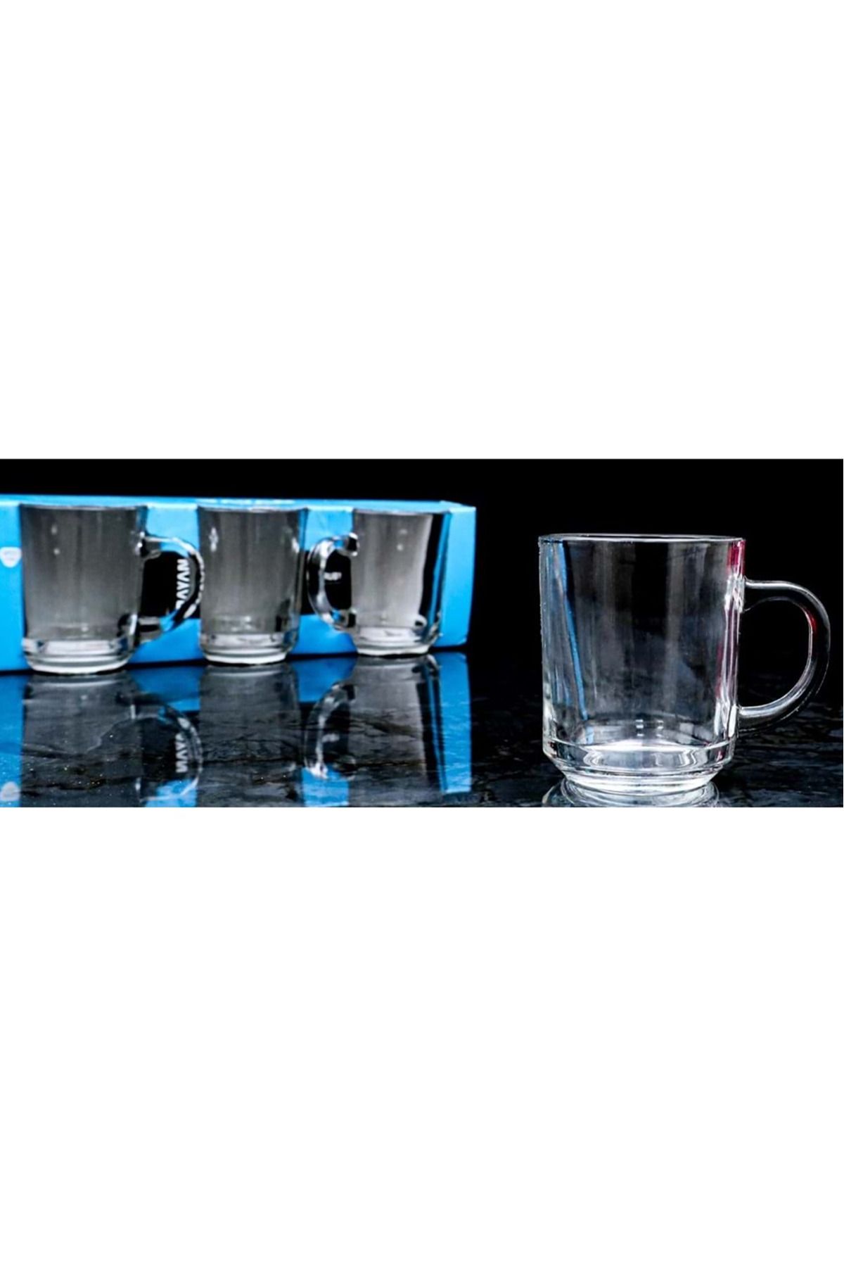 Shop58 Ruby Kulplu 3'lü Bardak Royaleks-70352