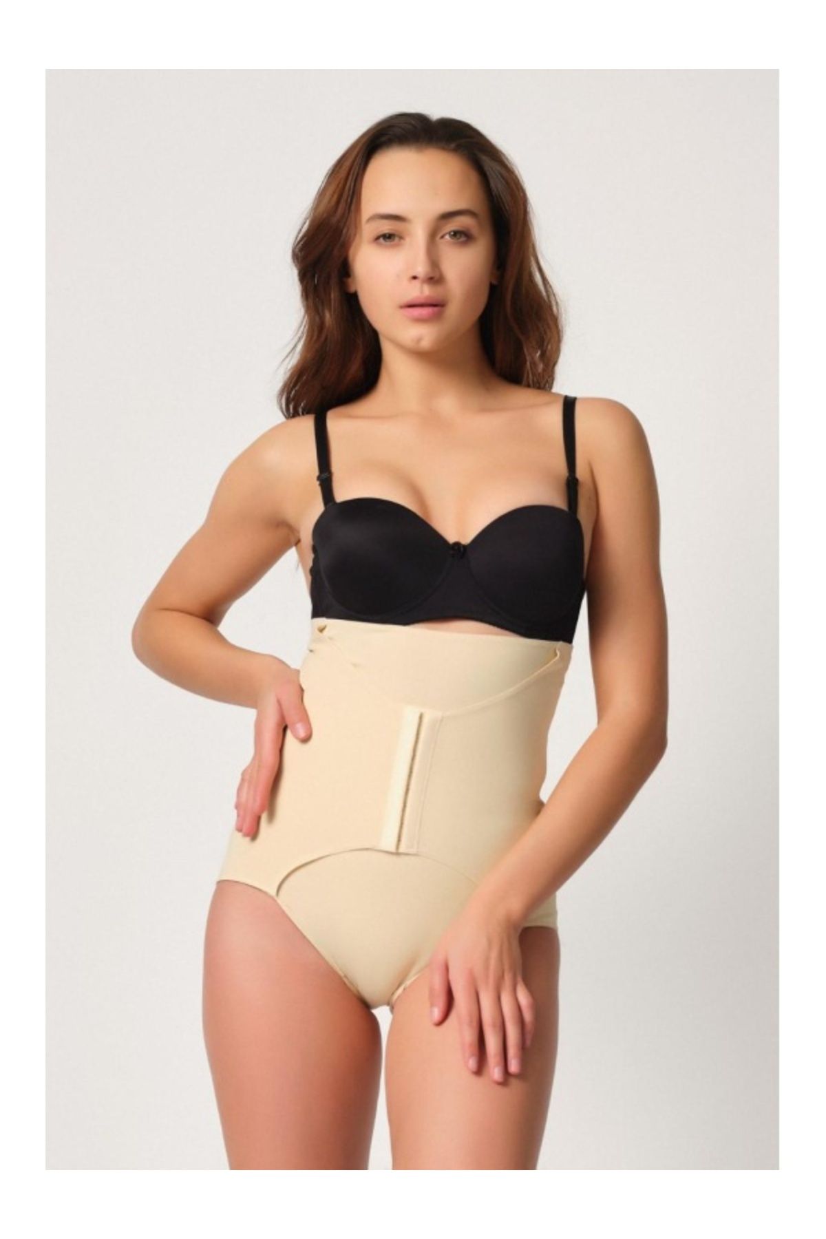 kapsulavm TEN MI Emay 2932 Double Karın Agraf Destekli Slip Lazer Korse